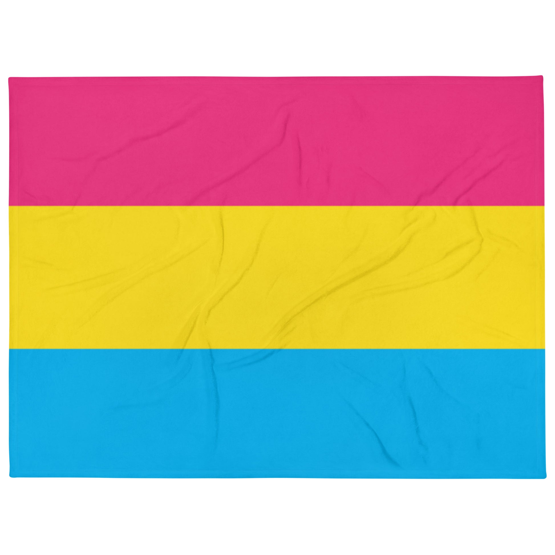 Pansexual Pan Pride Flag Throw Blanket 60in×80in Pansexual throw-blanket-60x80-front-63759c14e60fd