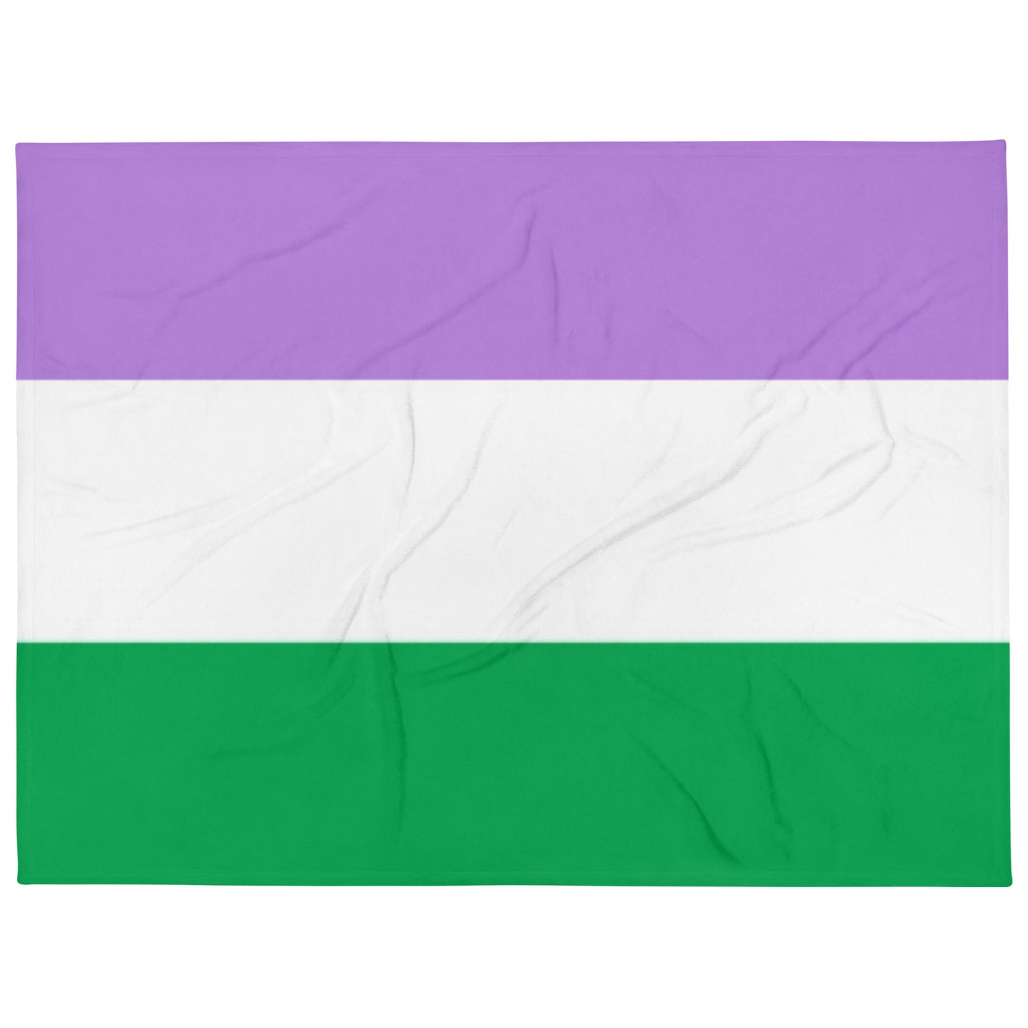 Genderqueer Pride Flag Throw Blanket 60in×80in Genderqueer throw-blanket-60x80-front-63759c845198d