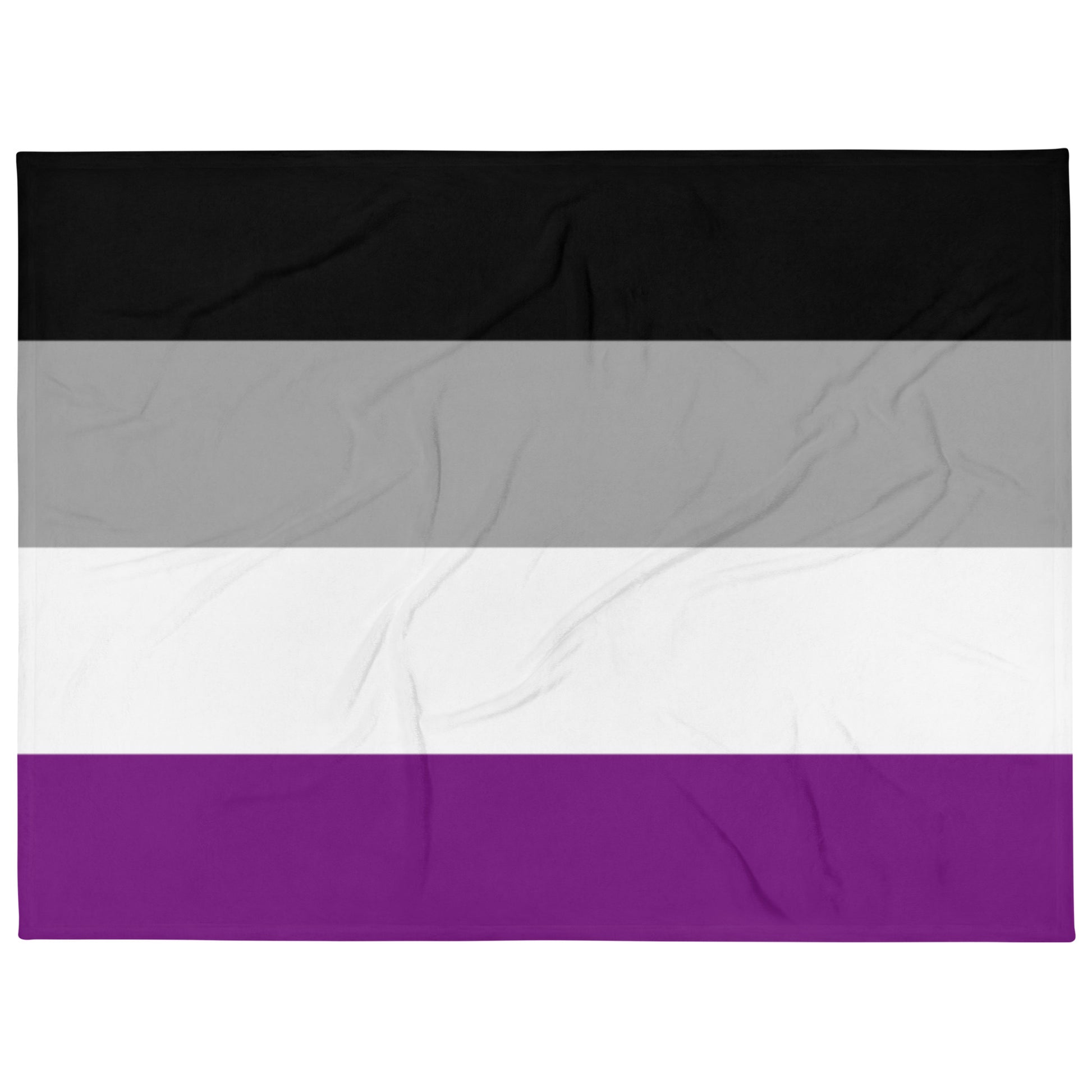 Asexual Ace Pride Flag Throw Blanket 60in×80in Asexual throw-blanket-60x80-front-63759d855b1d6