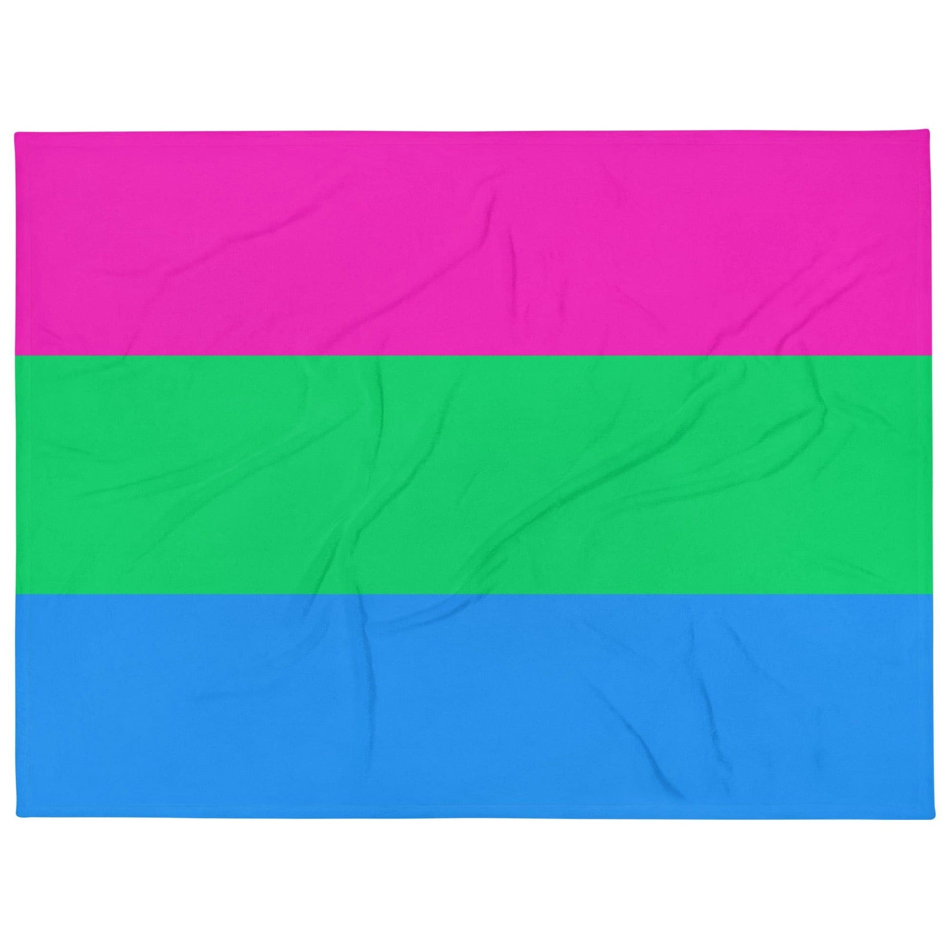 Polysexual Poly Pride Flag Throw Blanket 60in×80in Polysexual throw-blanket-60x80-front-6375c15f5b016