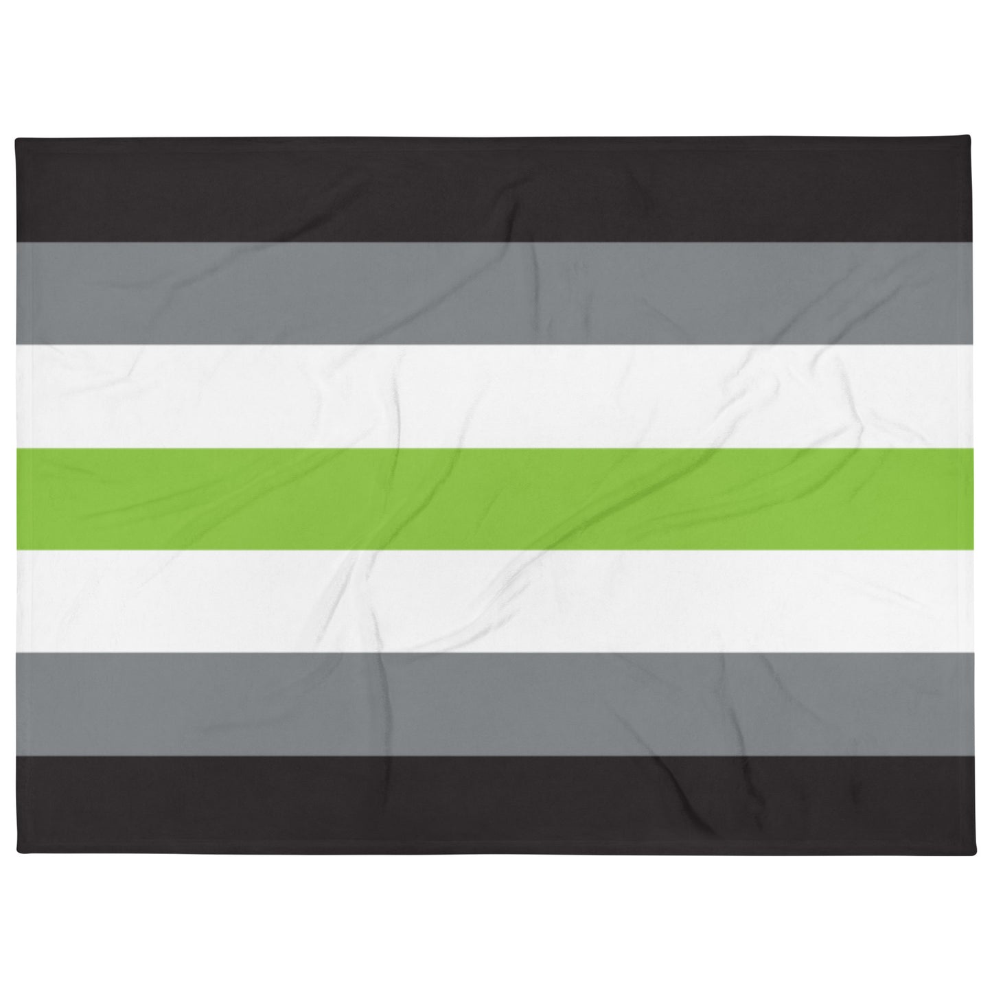 Agender Pride Flag Throw Blanket 60in×80in Agender throw-blanket-60x80-front-6378448392334