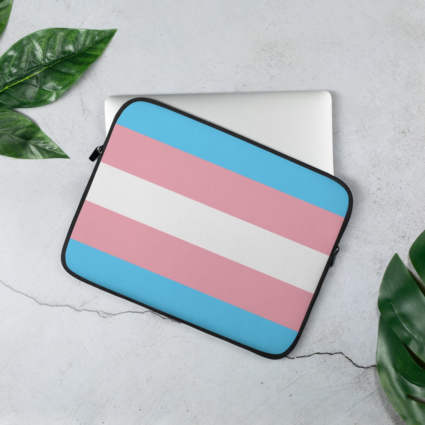 Transgender Trans Pride Flag Laptop Sleeve transgender-trans-pride-flag-laptop-sleeve-13-front-lifestyle