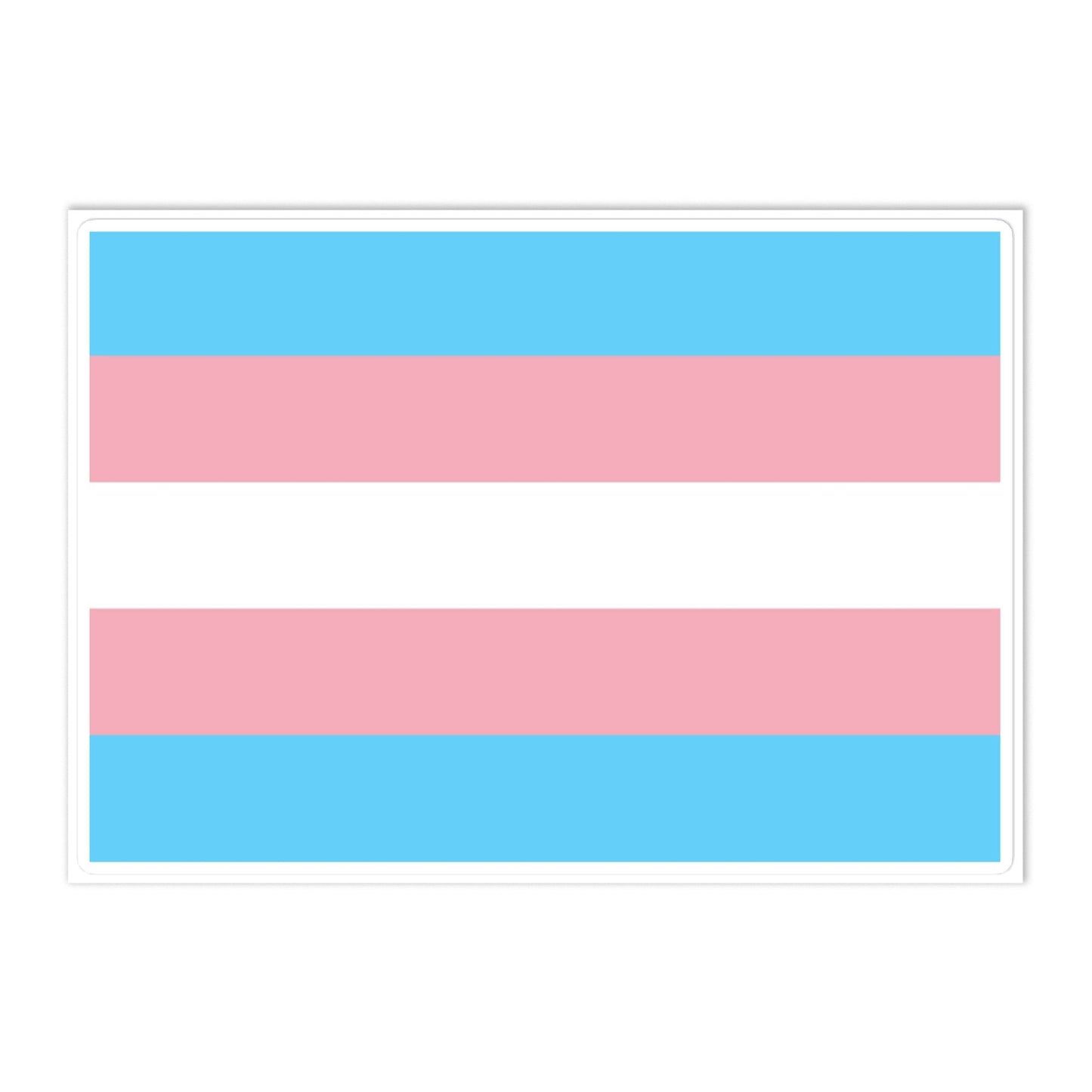 Transgender Trans Pride Flag Large Sticker Transgender transgender-trans-pride-flag-large-sticker-front Stickers