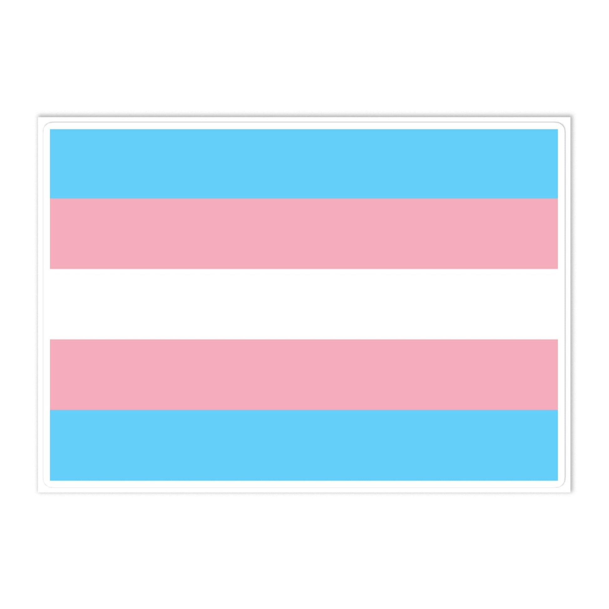 Transgender Trans Pride Flag Large Sticker Transgender transgender-trans-pride-flag-large-sticker-front Stickers