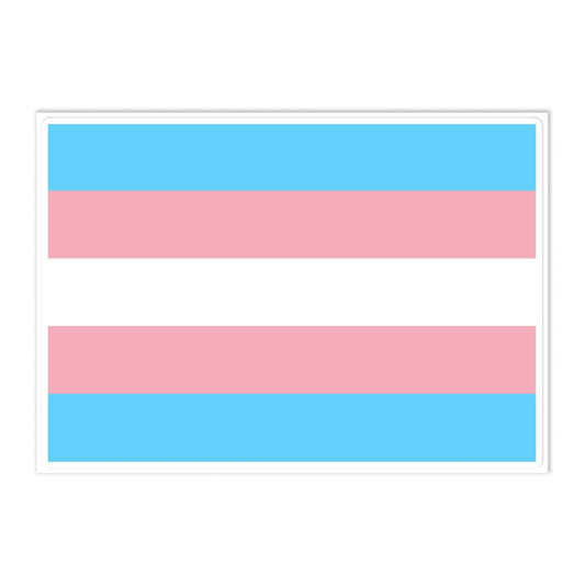 Transgender Trans Pride Flag Large Sticker Transgender transgender-trans-pride-flag-large-sticker-front Stickers