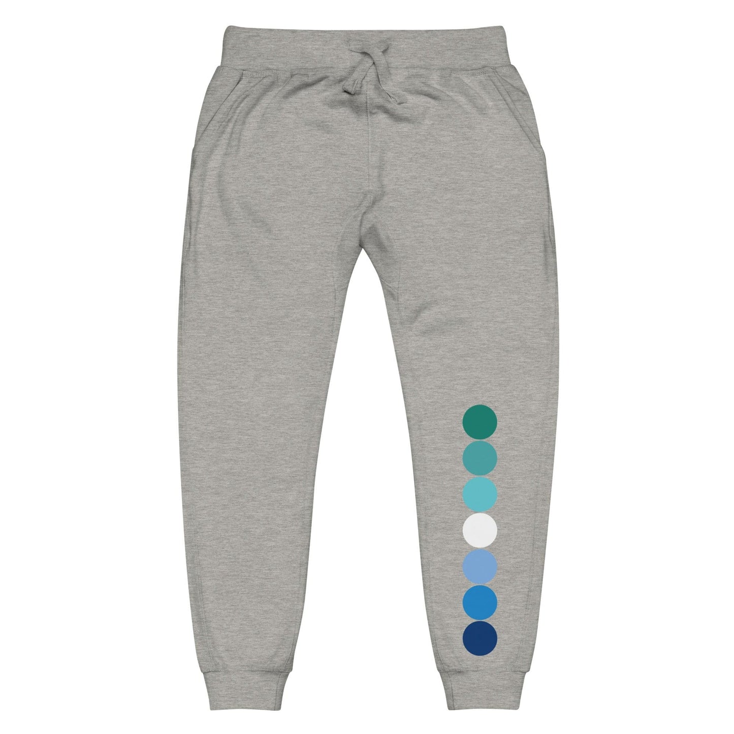 Gay MLM Pride Sweatpants - Vincian Circle Carbon Grey Gay unisex-fleece-sweatpants-carbon-grey-front-63bb94190389d