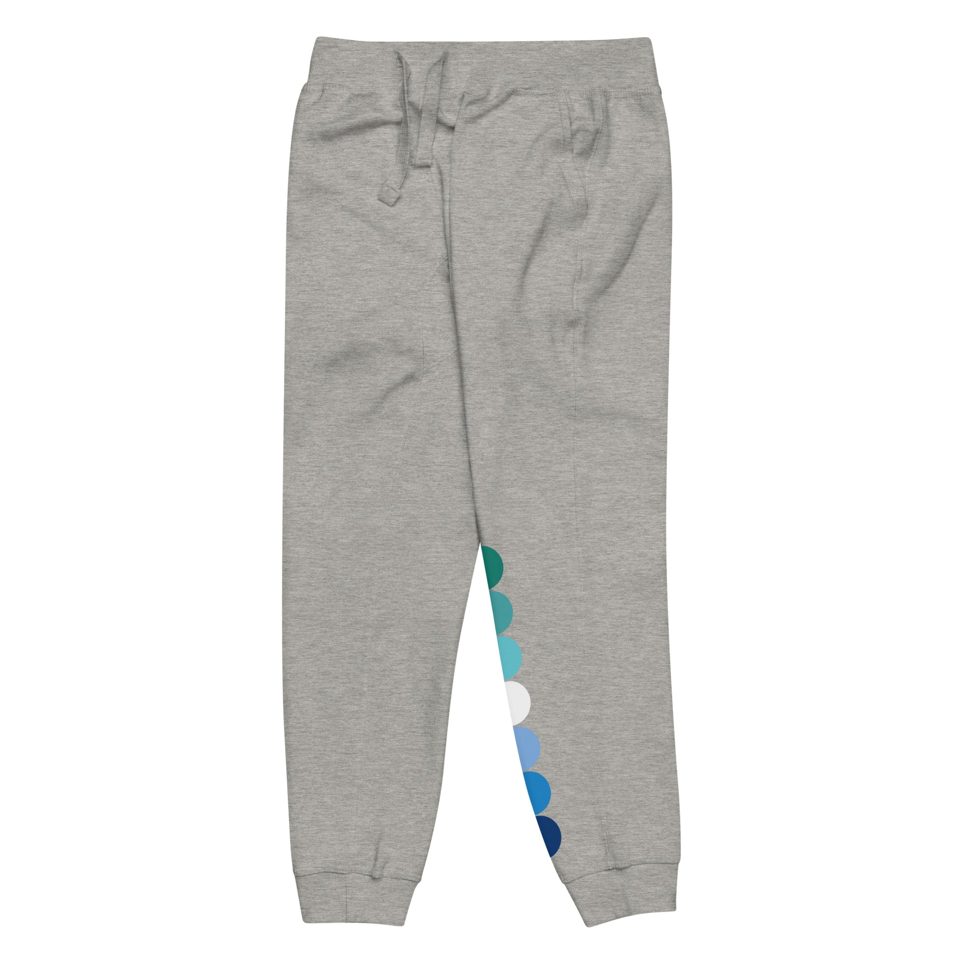 Gay MLM Pride Sweatpants - Vincian Circle unisex-fleece-sweatpants-carbon-grey-front-left-63bb941903f20