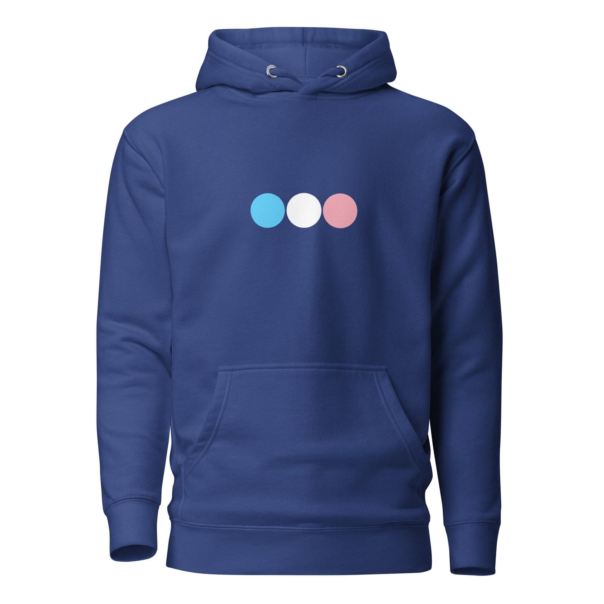 Transgender Trans Pride Hoodie - Circles Team Royal Transgender unisex-premium-hoodie-team-royal-front-638ad0869edfd