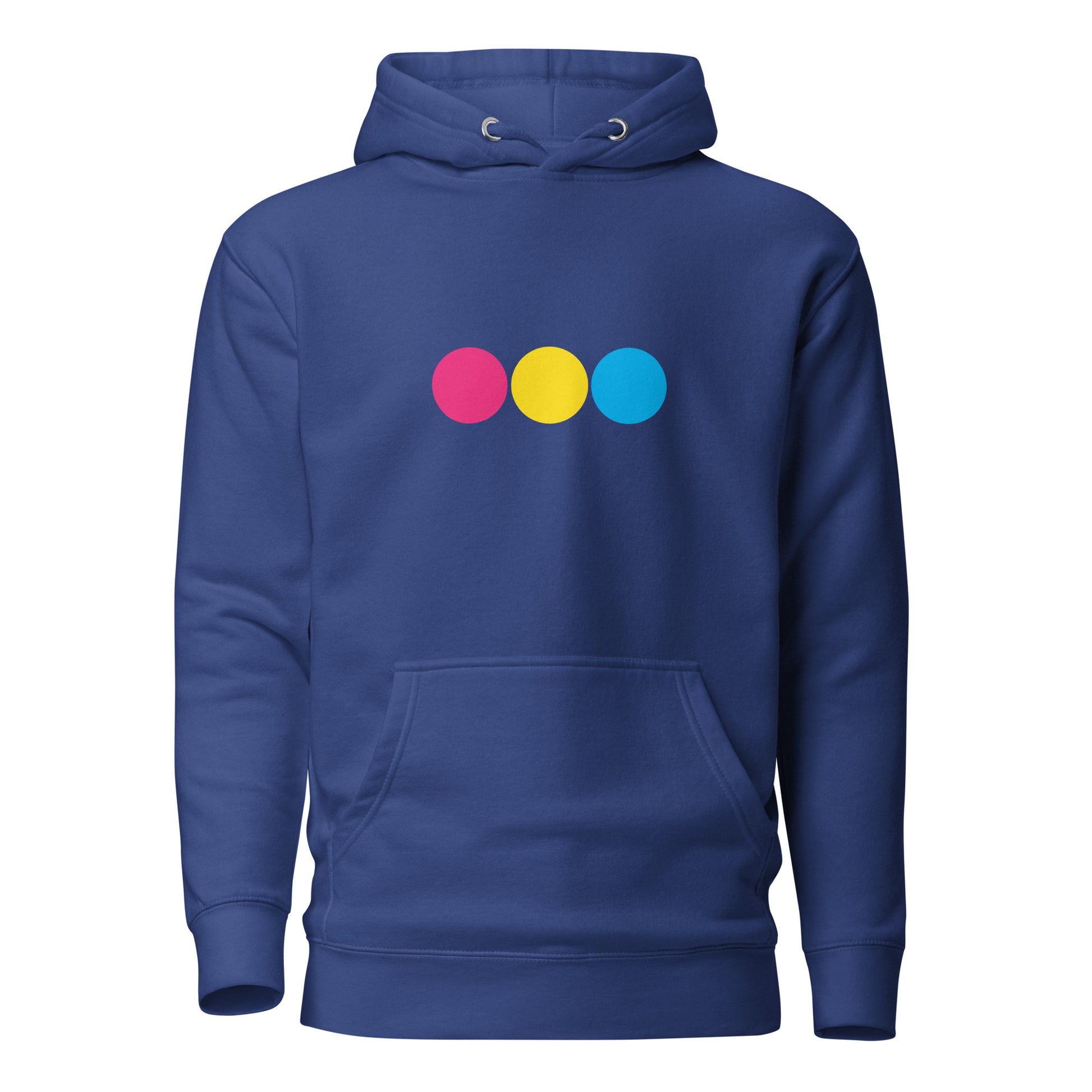 Pansexual Pan Pride Hoodie - Circles Team Royal Pansexual unisex-premium-hoodie-team-royal-front-638bc799d0c1b