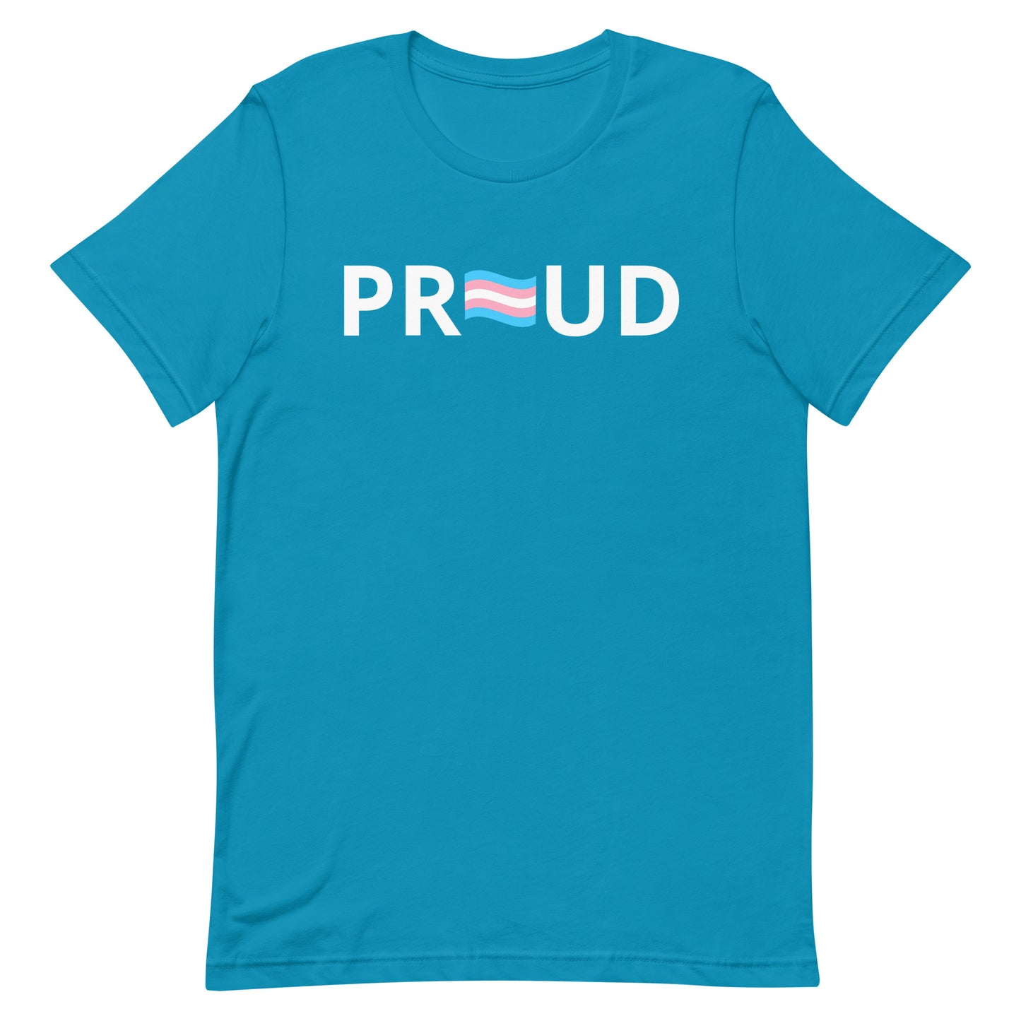 Transgender Trans Pride T-Shirt - Proud Aqua Transgender unisex-staple-t-shirt-aqua-front-63b399d923c31