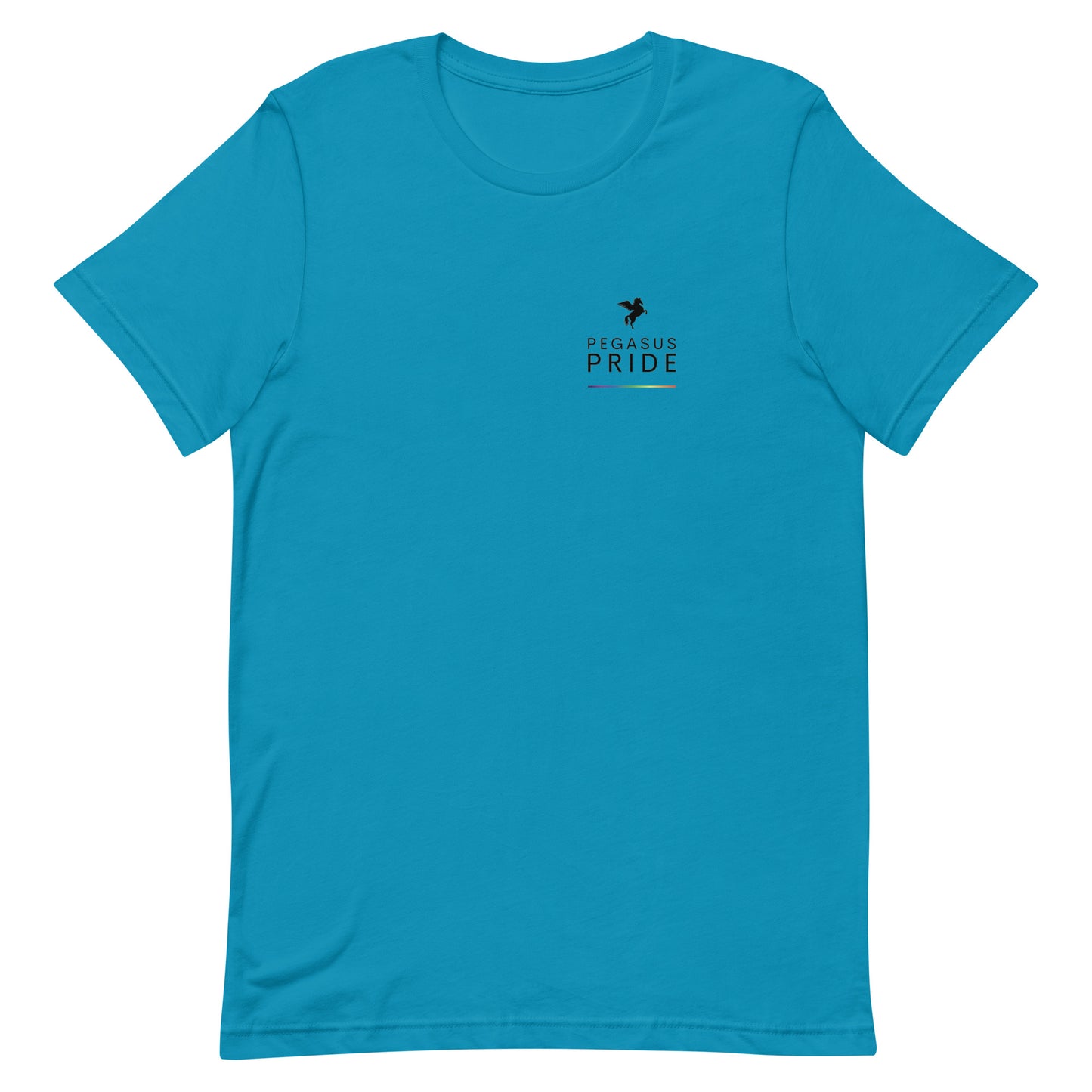 Pegasus Pride T-shirt Aqua unisex-staple-t-shirt-aqua-front-63b9fc0da082b