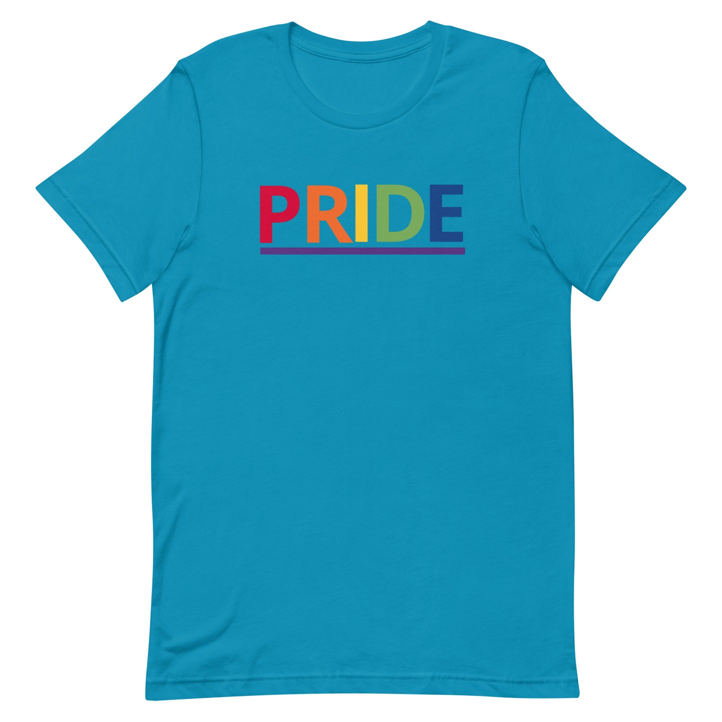 LGBTQ Pride T-Shirt - Pride Aqua Pride unisex-staple-t-shirt-aqua-front-63bcc78938e98