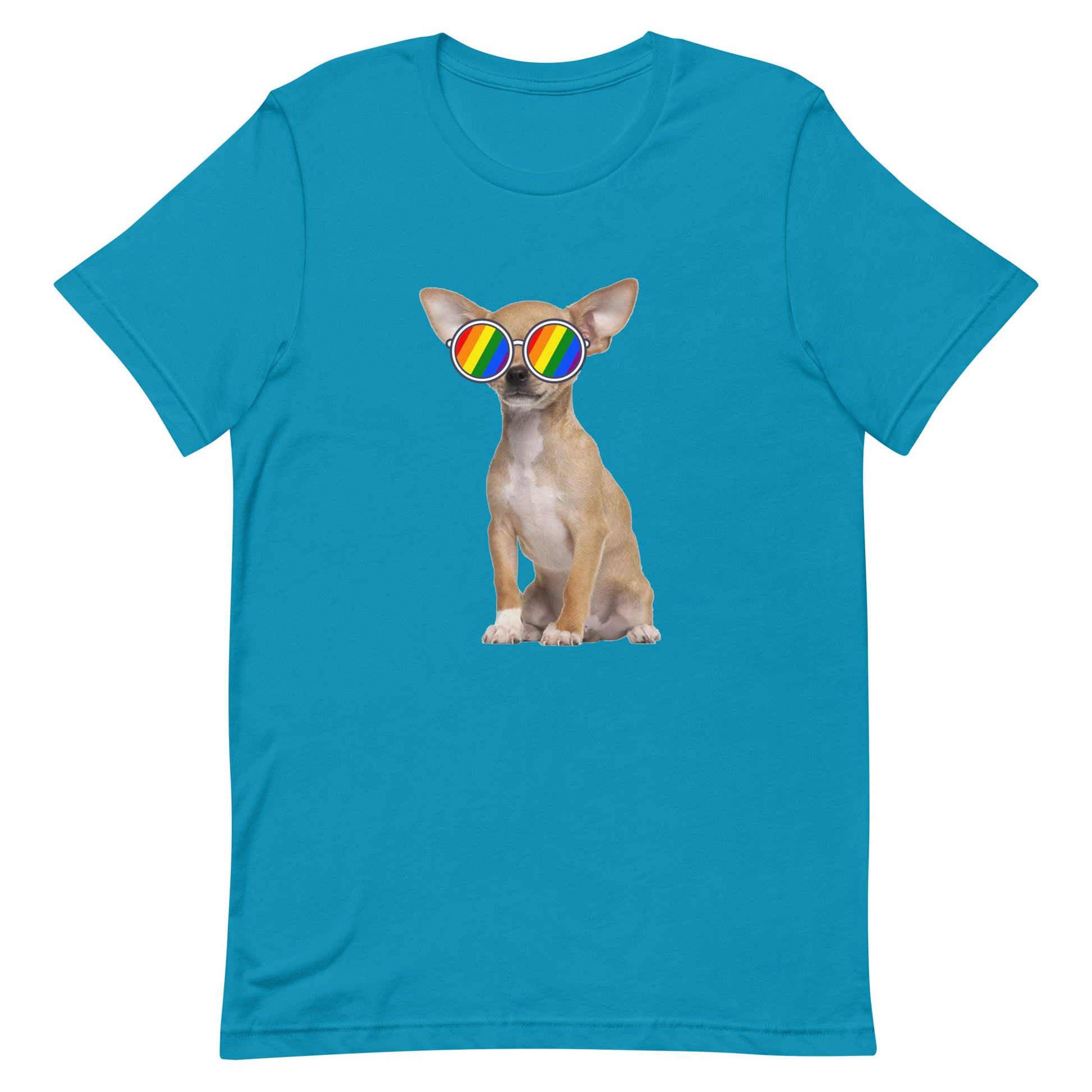 LGBTQ Pride T-Shirt - Chihuahua Aqua unisex-staple-t-shirt-aqua-front-63ebc66f8dea0