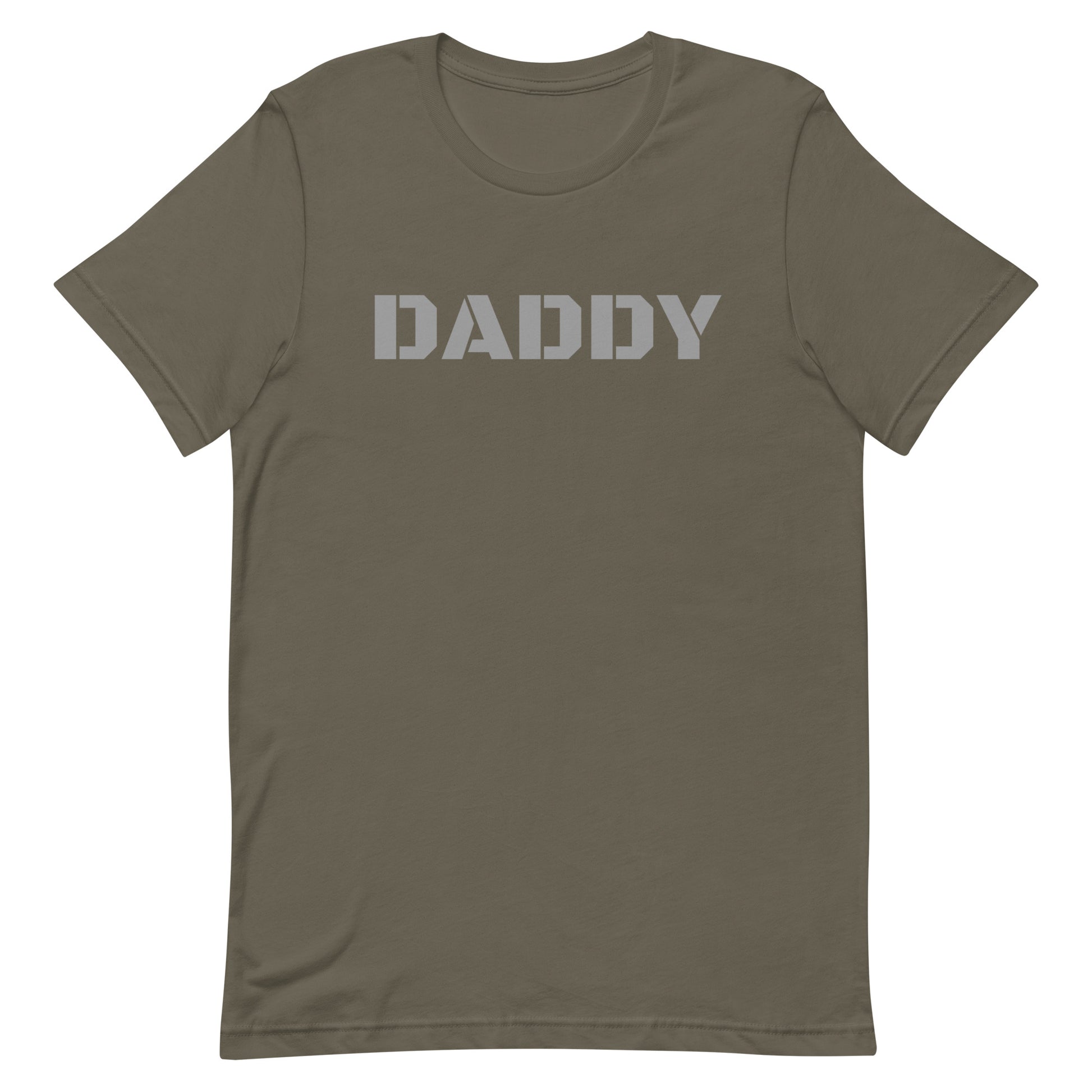 DADDY Tee Shirt Army Gay unisex-staple-t-shirt-army-front-63b6241e5c6d8