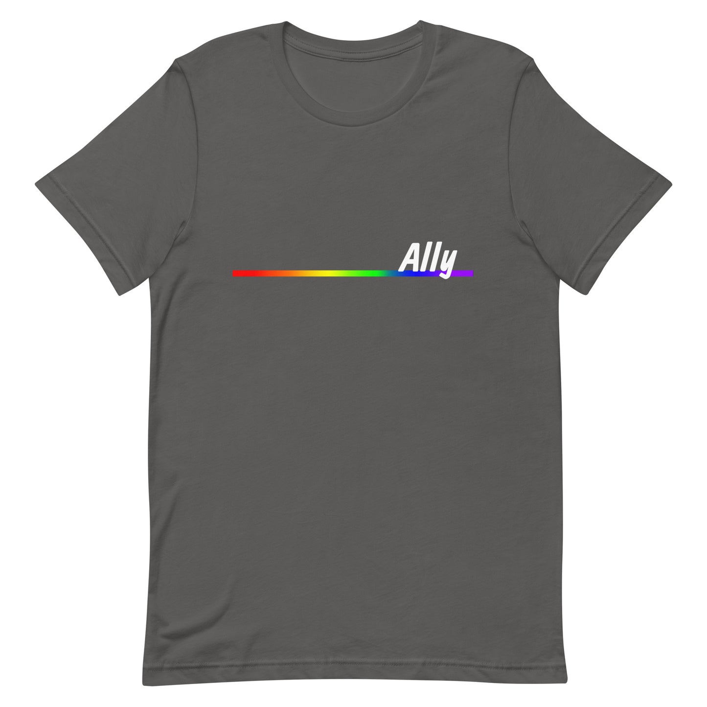 Straight Ally T-Shirt - Ally Asphalt Straight Ally unisex-staple-t-shirt-asphalt-front-638c04a0b26ac