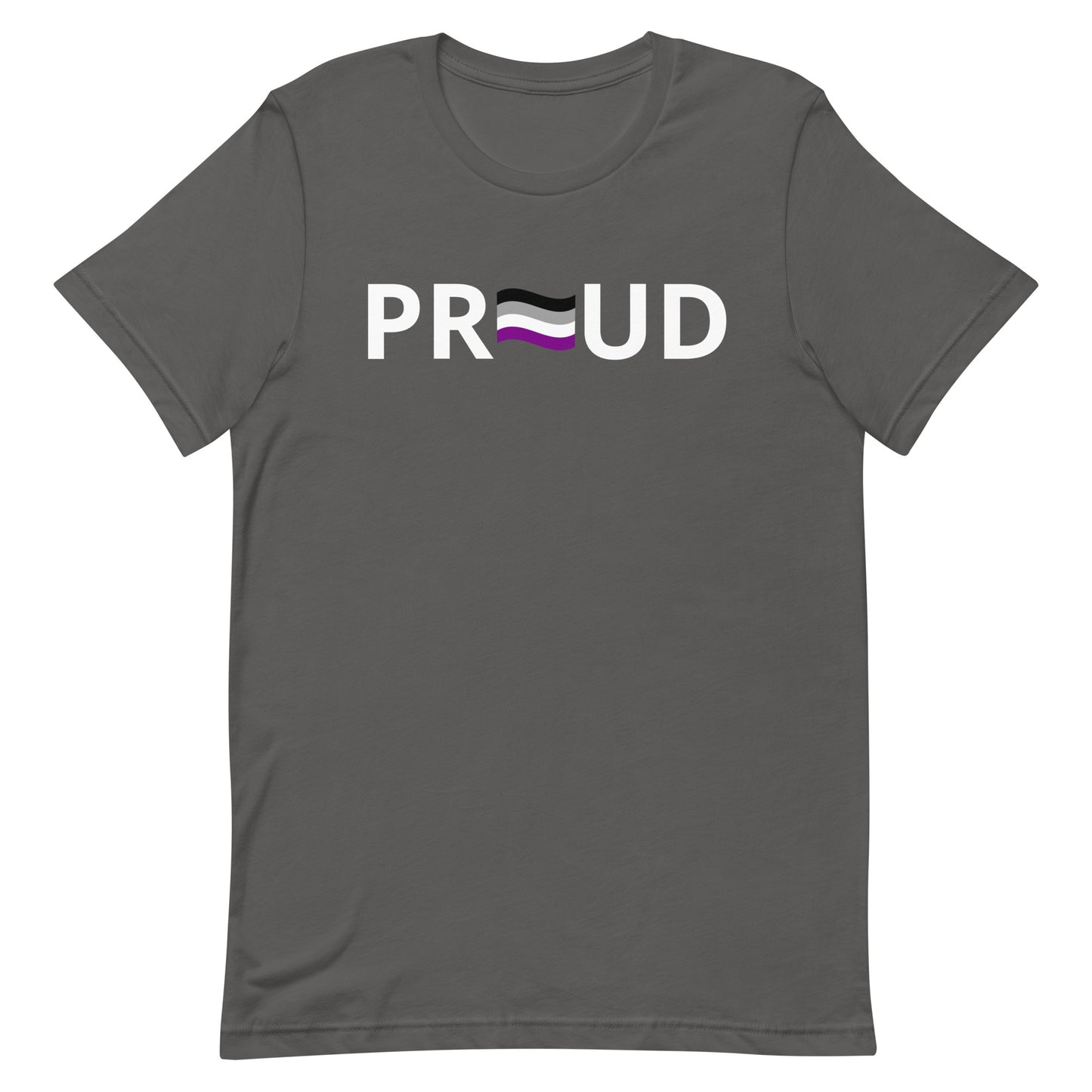 Asexual Ace Pride Shirt Proud Asphalt Asexual unisex-staple-t-shirt-asphalt-front-63b39450692d7