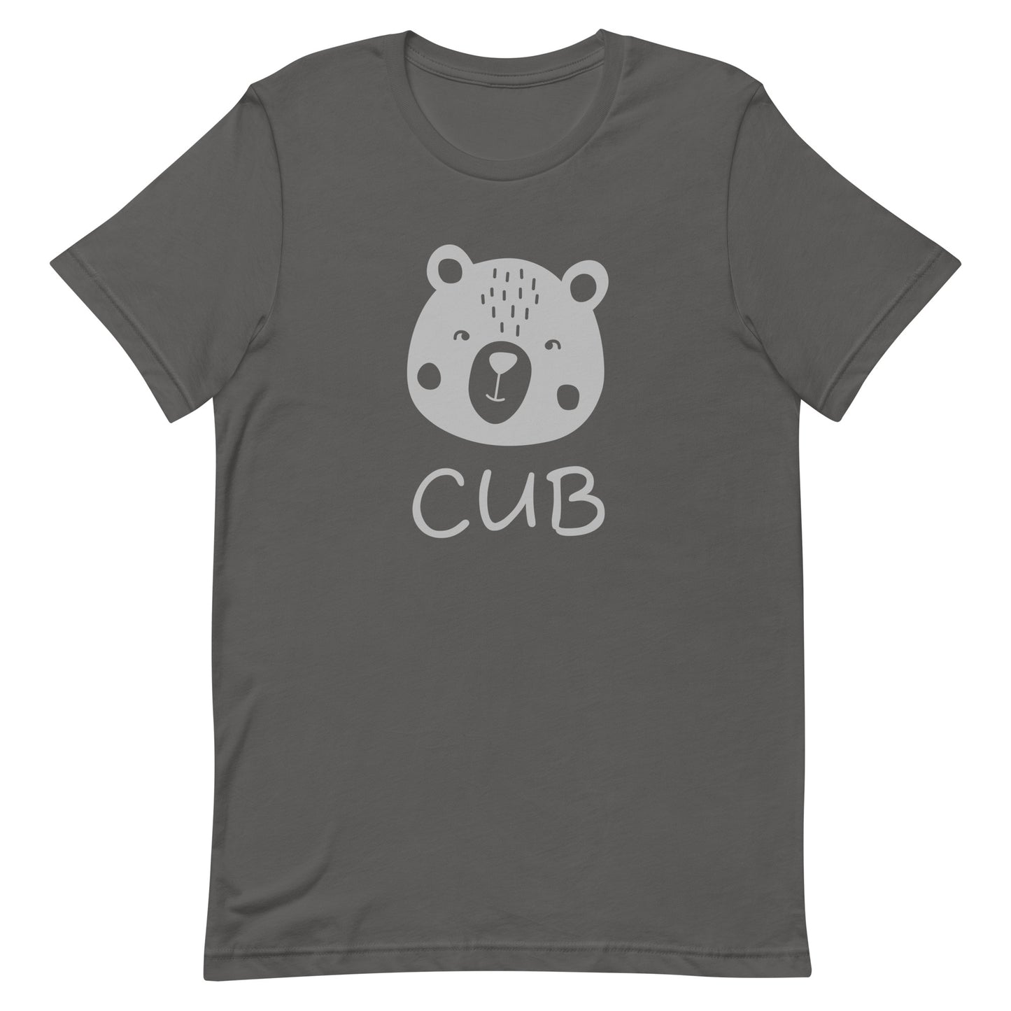 Gay Bear Pride Shirt - Cub Asphalt Gay unisex-staple-t-shirt-asphalt-front-63b61b7beede7