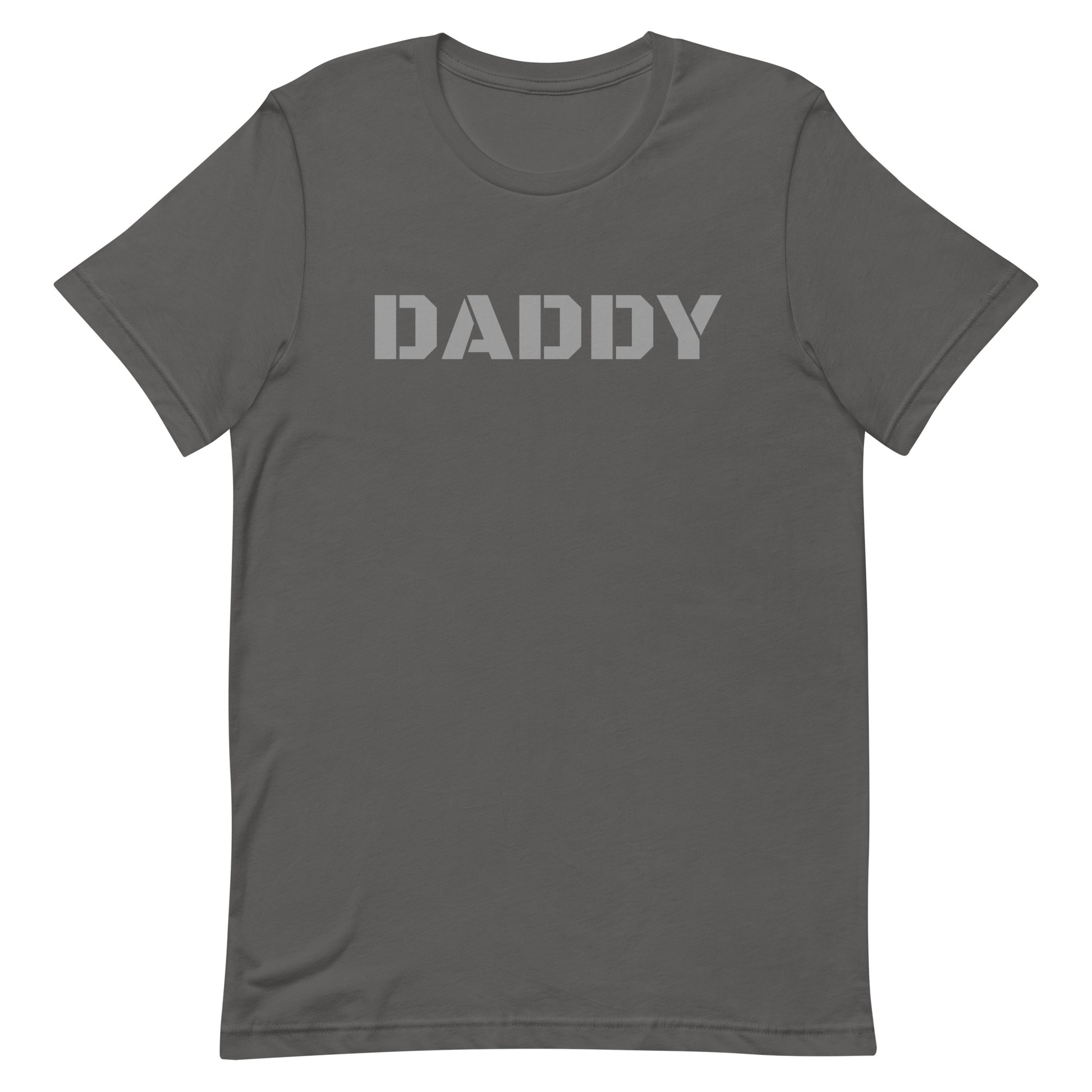 DADDY Tee Shirt Asphalt Gay unisex-staple-t-shirt-asphalt-front-63b6241e68972