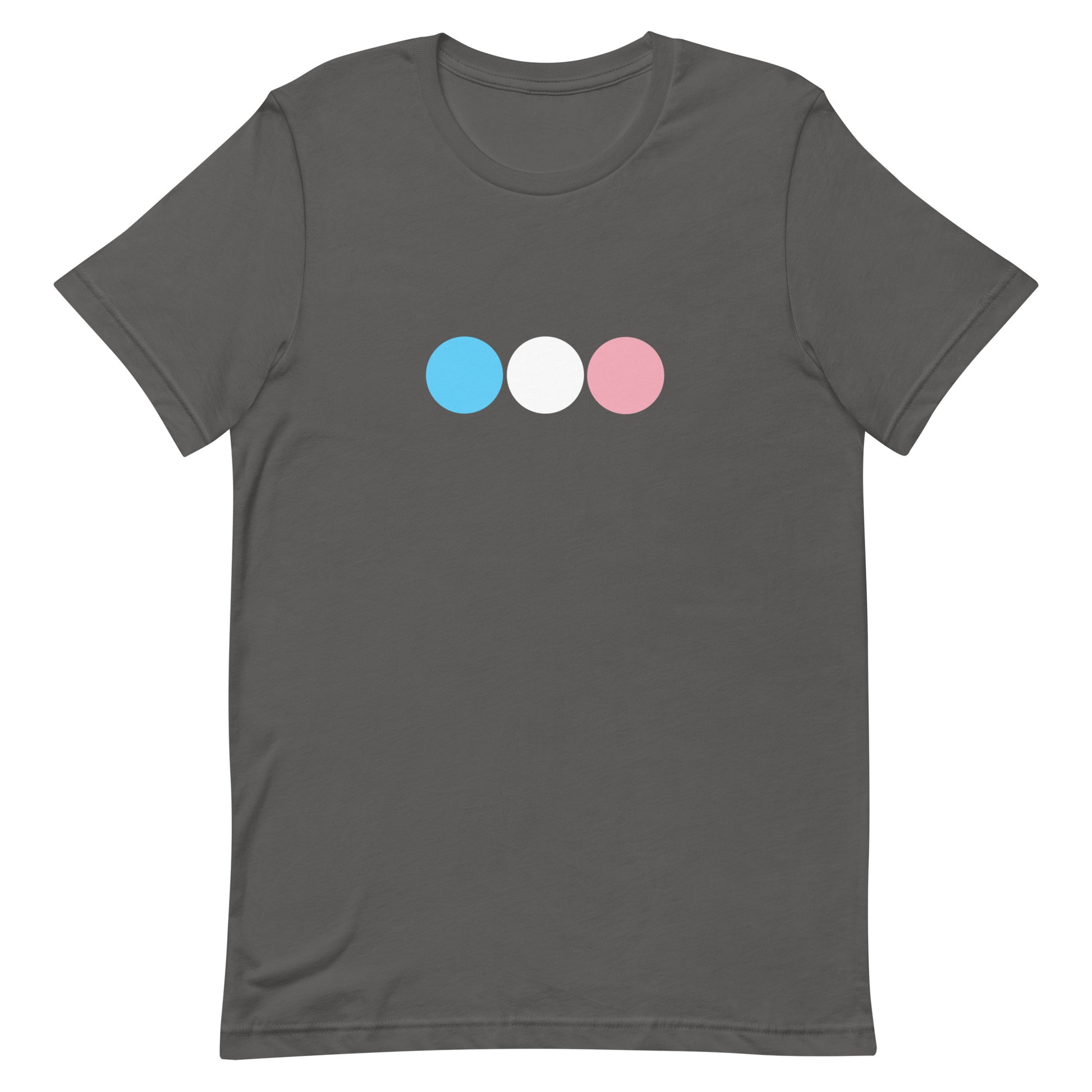 Transgender Trans Pride T-Shirt - Circles Asphalt Transgender unisex-staple-t-shirt-asphalt-front-63bb66a7286b7