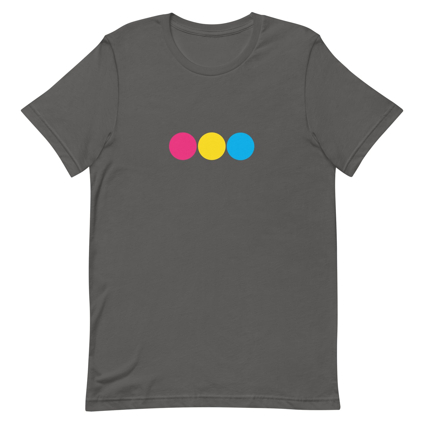 Pansexual Pan Pride T-Shirt - Circle Asphalt Pansexual unisex-staple-t-shirt-asphalt-front-63bb6d9aa7b11