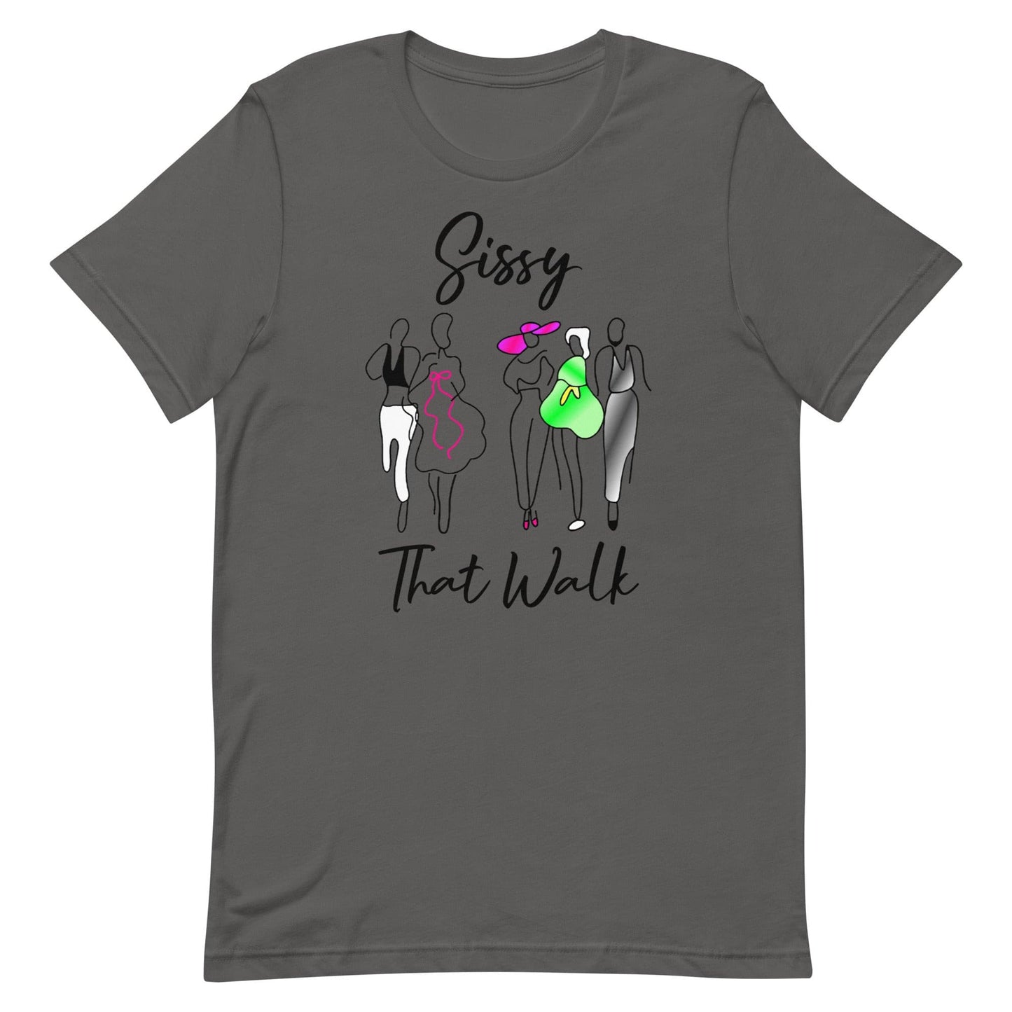 Sissy That Walk T-shirt Asphalt unisex-staple-t-shirt-asphalt-front-63d60558ef7d5