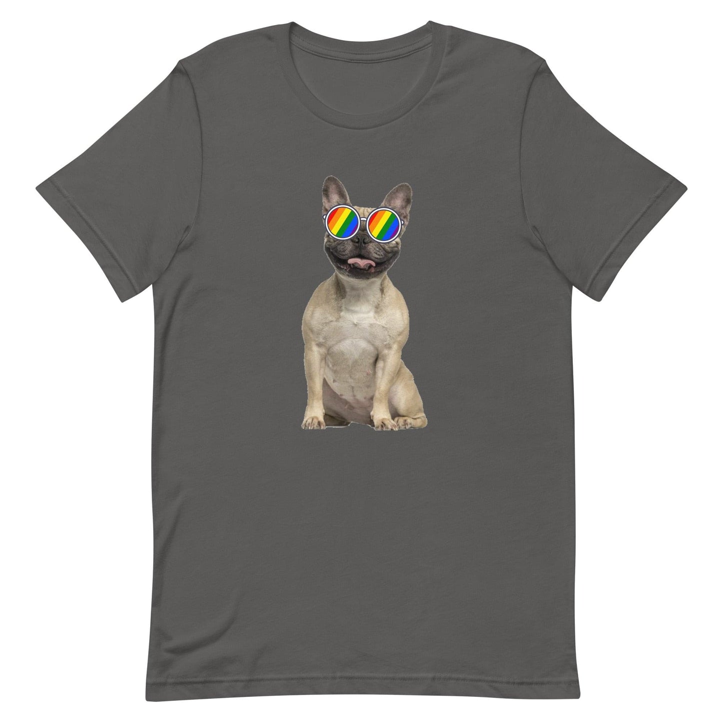 LGBTQ Pride T-Shirt - Frenchie Asphalt Pride unisex-staple-t-shirt-asphalt-front-63ebc52e88d6d