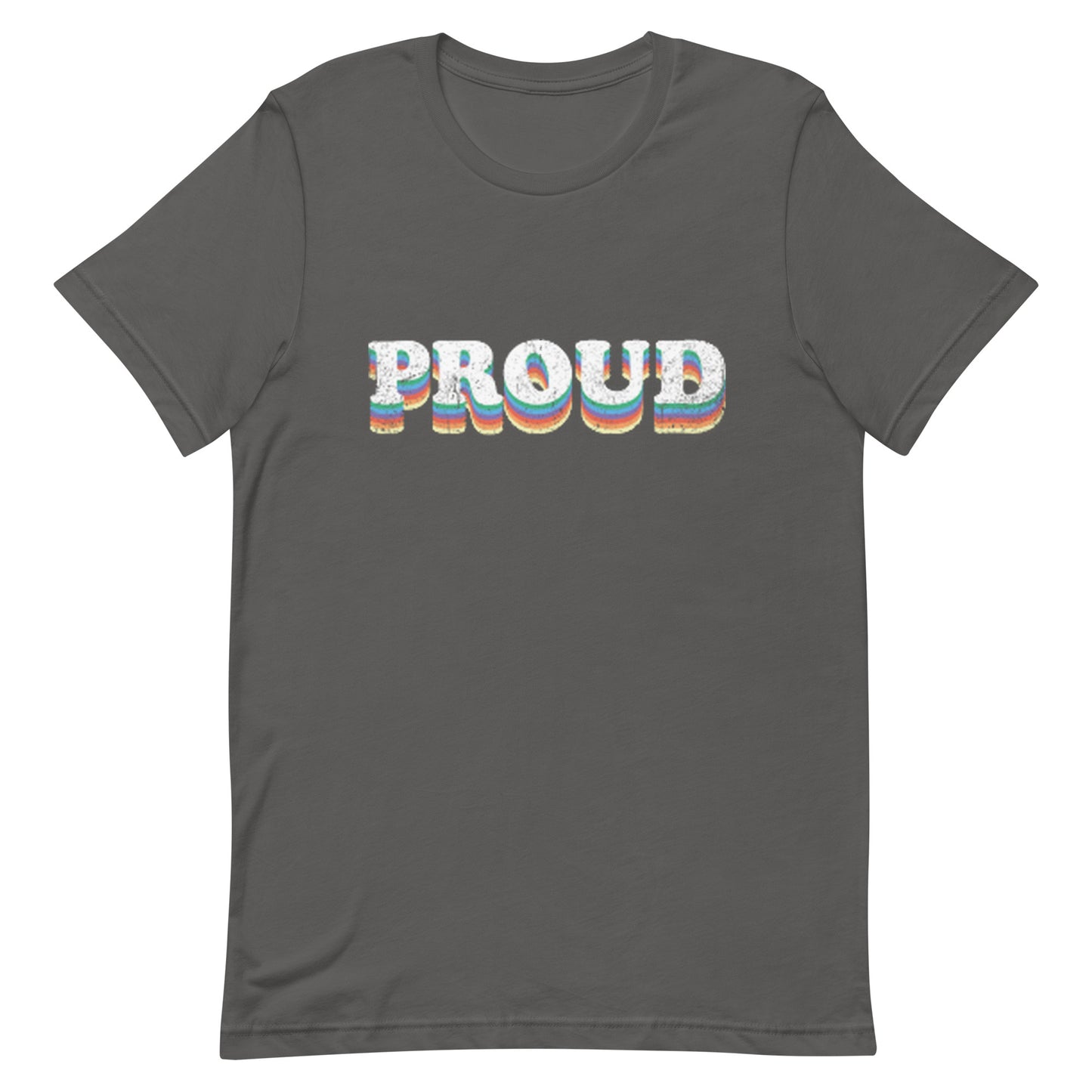 LGBTQ Pride T-Shirt - Proud Asphalt Pride unisex-staple-t-shirt-asphalt-front-63fab3f56d910