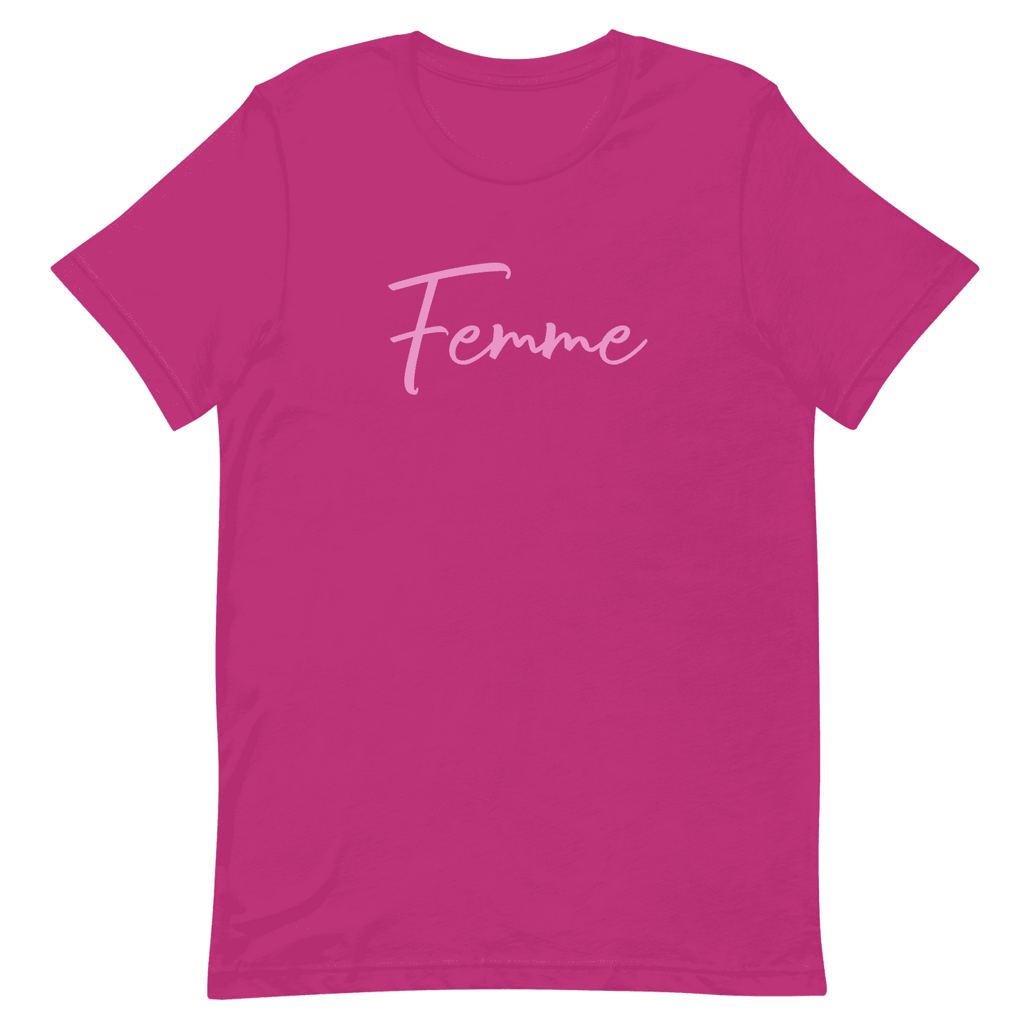 Lesbian Pride T-Shirt - Femme Berry Lesbian unisex-staple-t-shirt-berry-front-6312c018e703b