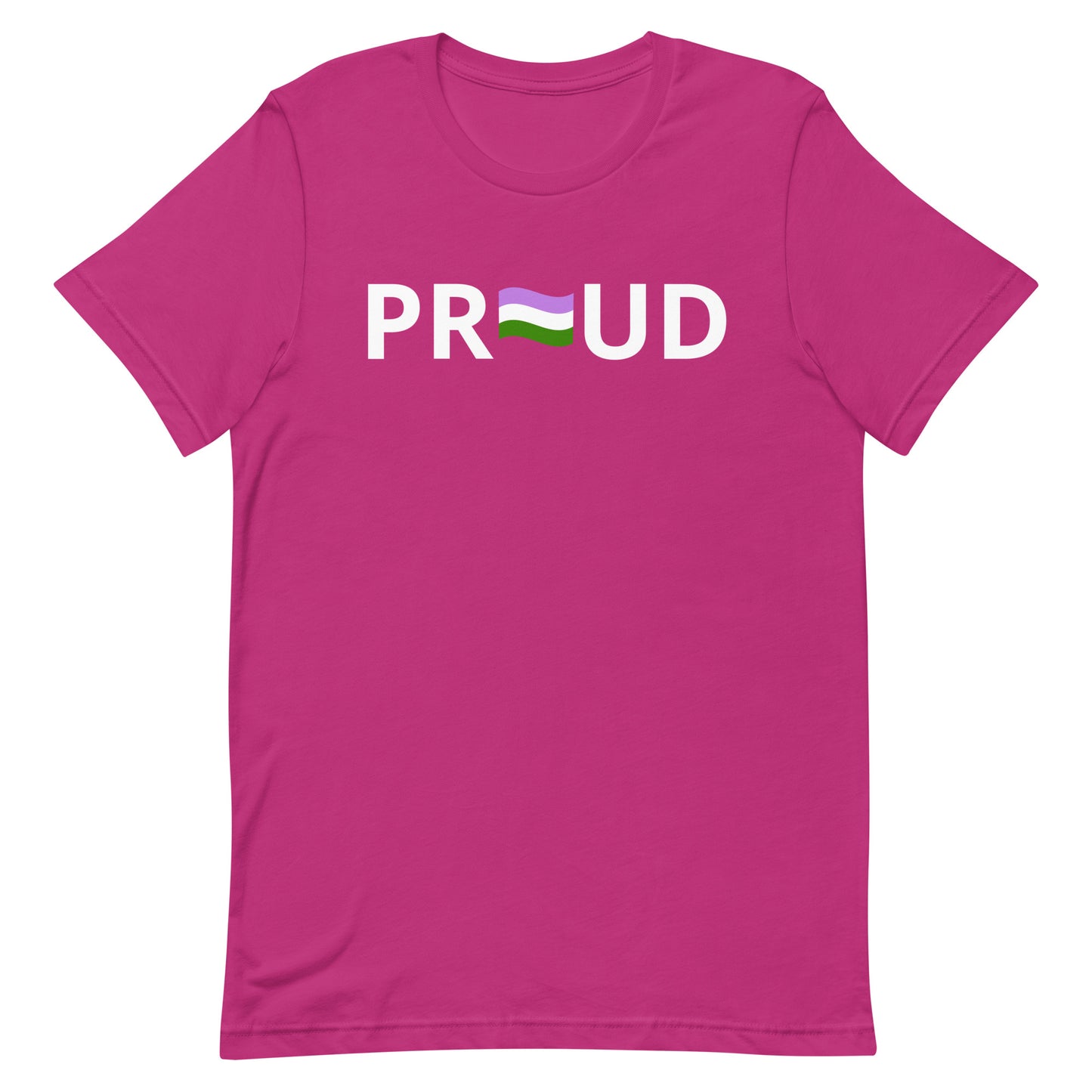 Genderqueer Pride Shirt - Proud Berry Genderqueer unisex-staple-t-shirt-berry-front-63b77f9f84064