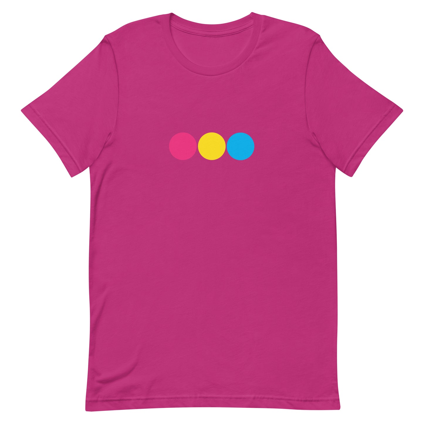 Pansexual Pan Pride T-Shirt - Circle Berry Pansexual unisex-staple-t-shirt-berry-front-63bb6d9aa53e0