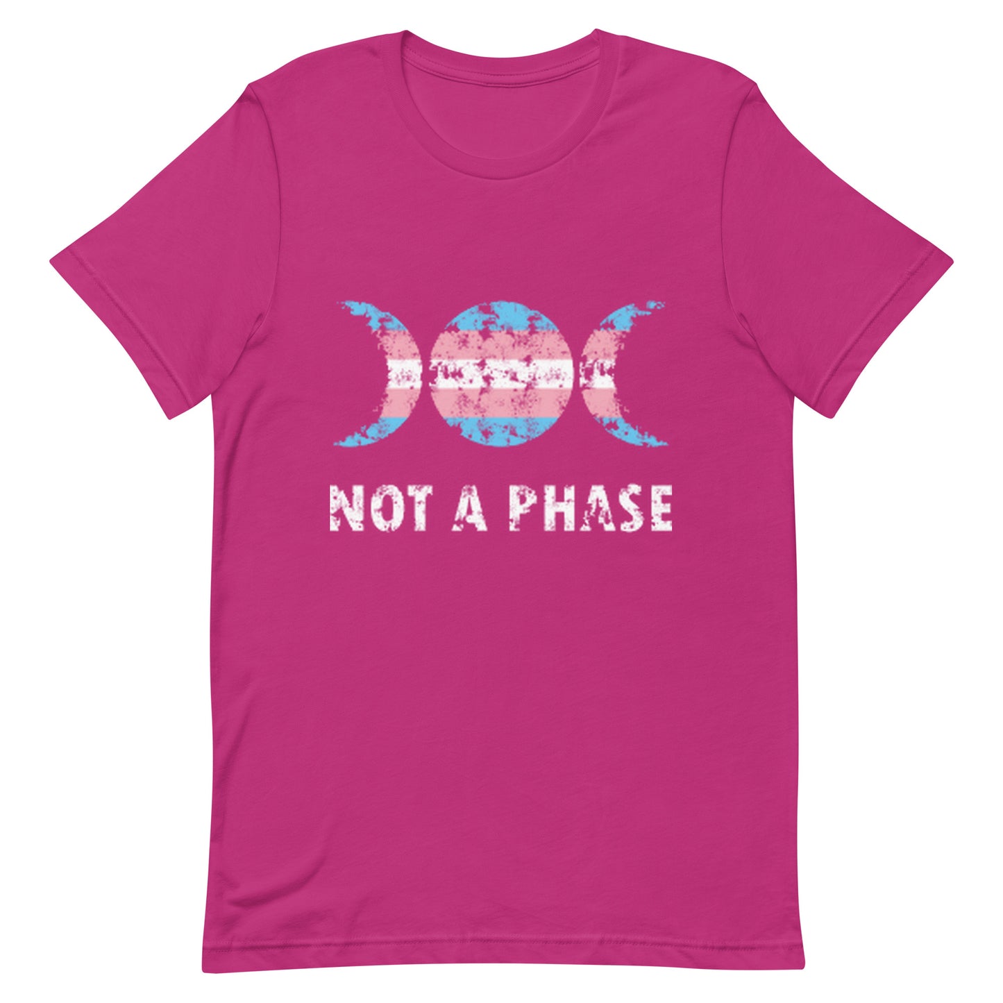 Transgender Trans Pride - Not A Phase Shirt Berry Transgender unisex-staple-t-shirt-berry-front-63fa7fcf2be9d