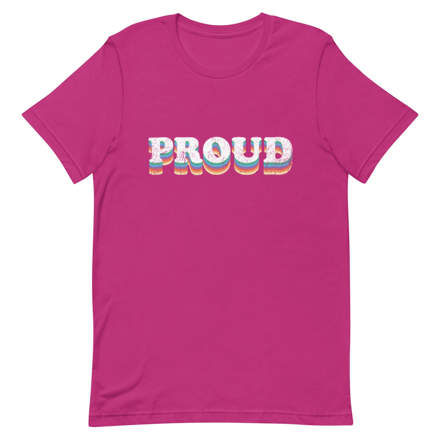 LGBTQ Pride T-Shirt - Proud Berry Pride unisex-staple-t-shirt-berry-front-63fab3f5686cf