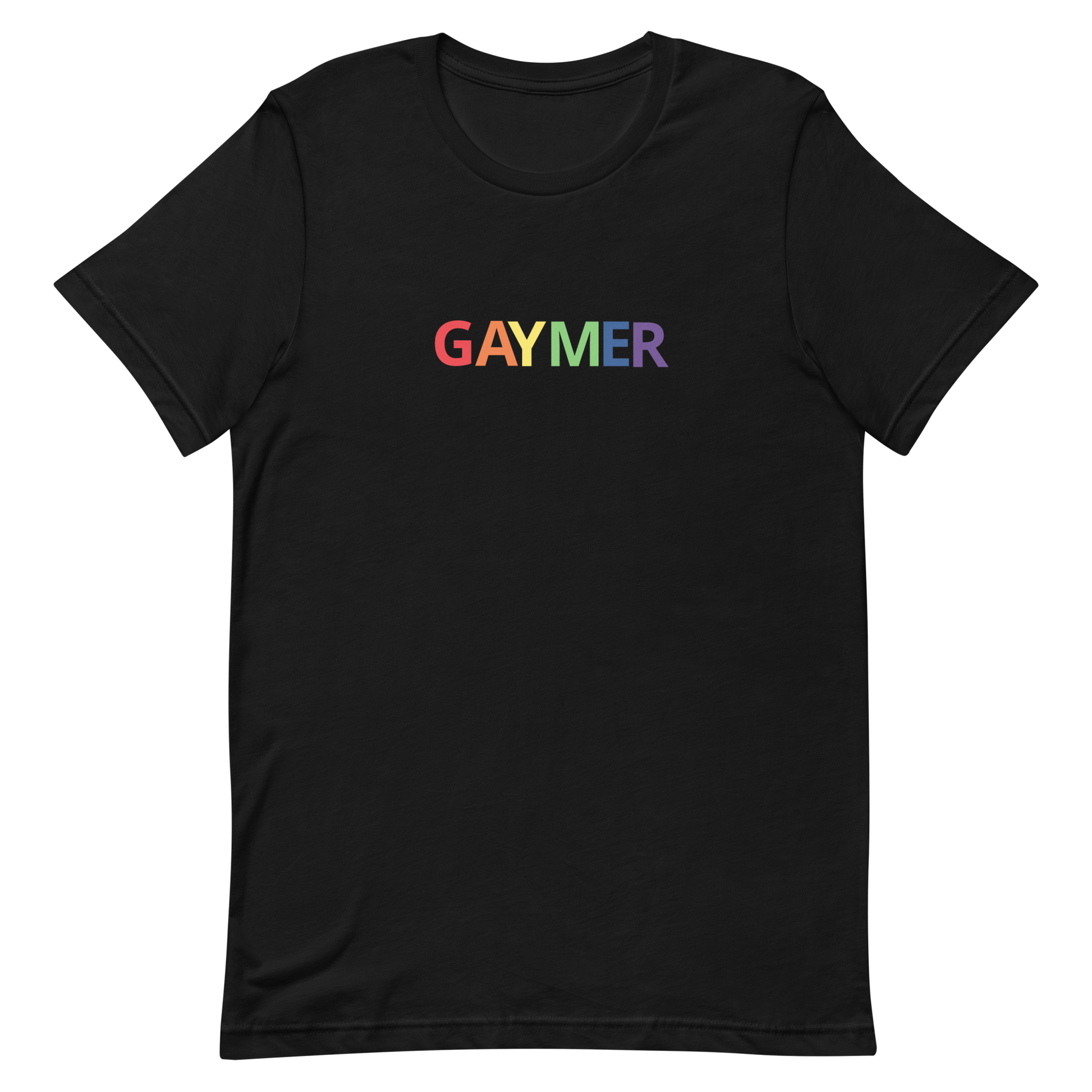 Gaymer Tee Black Gay unisex-staple-t-shirt-black-front-63154d516c46c