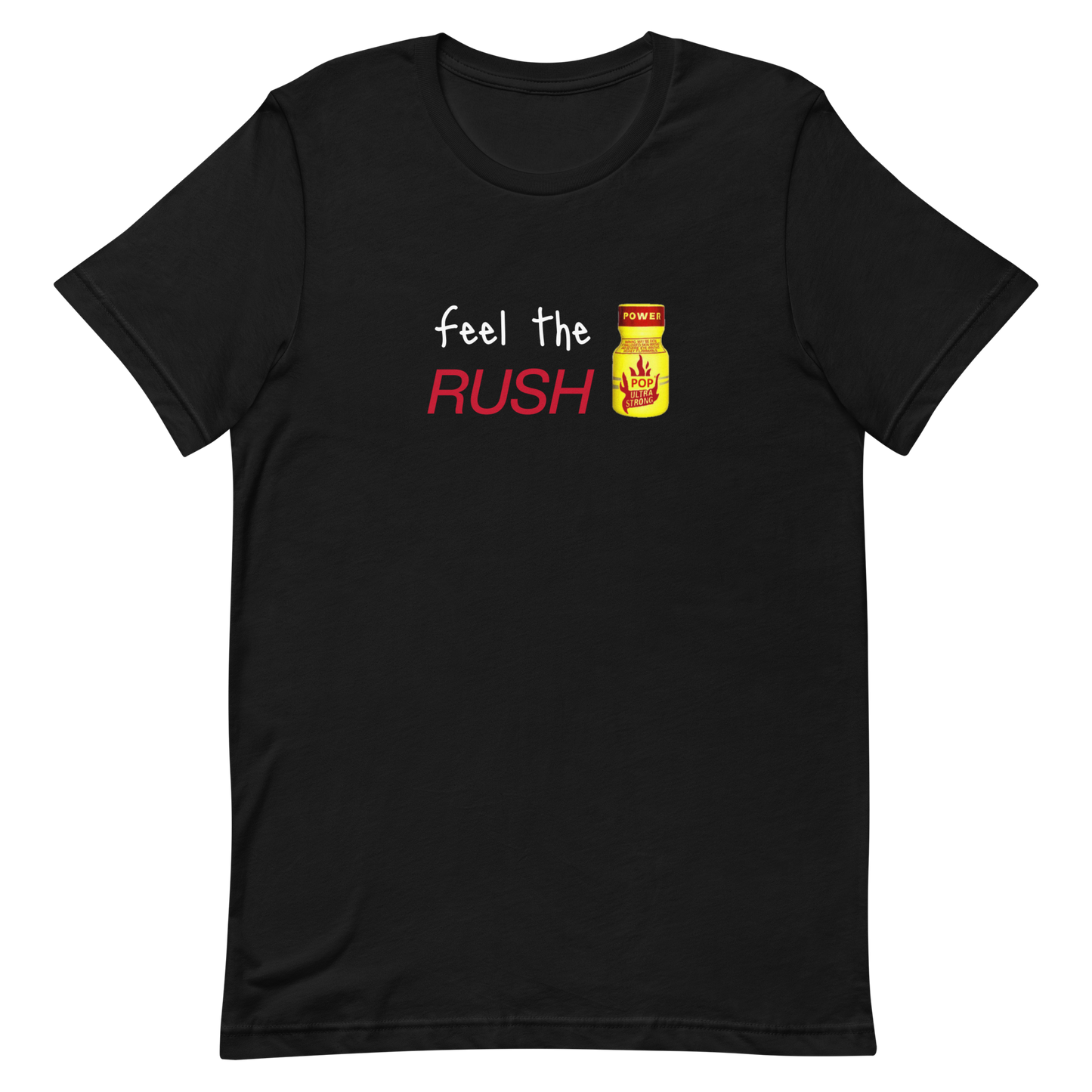 Feel The Rush Tee Black Gay unisex-staple-t-shirt-black-front-63602ddbcbe40