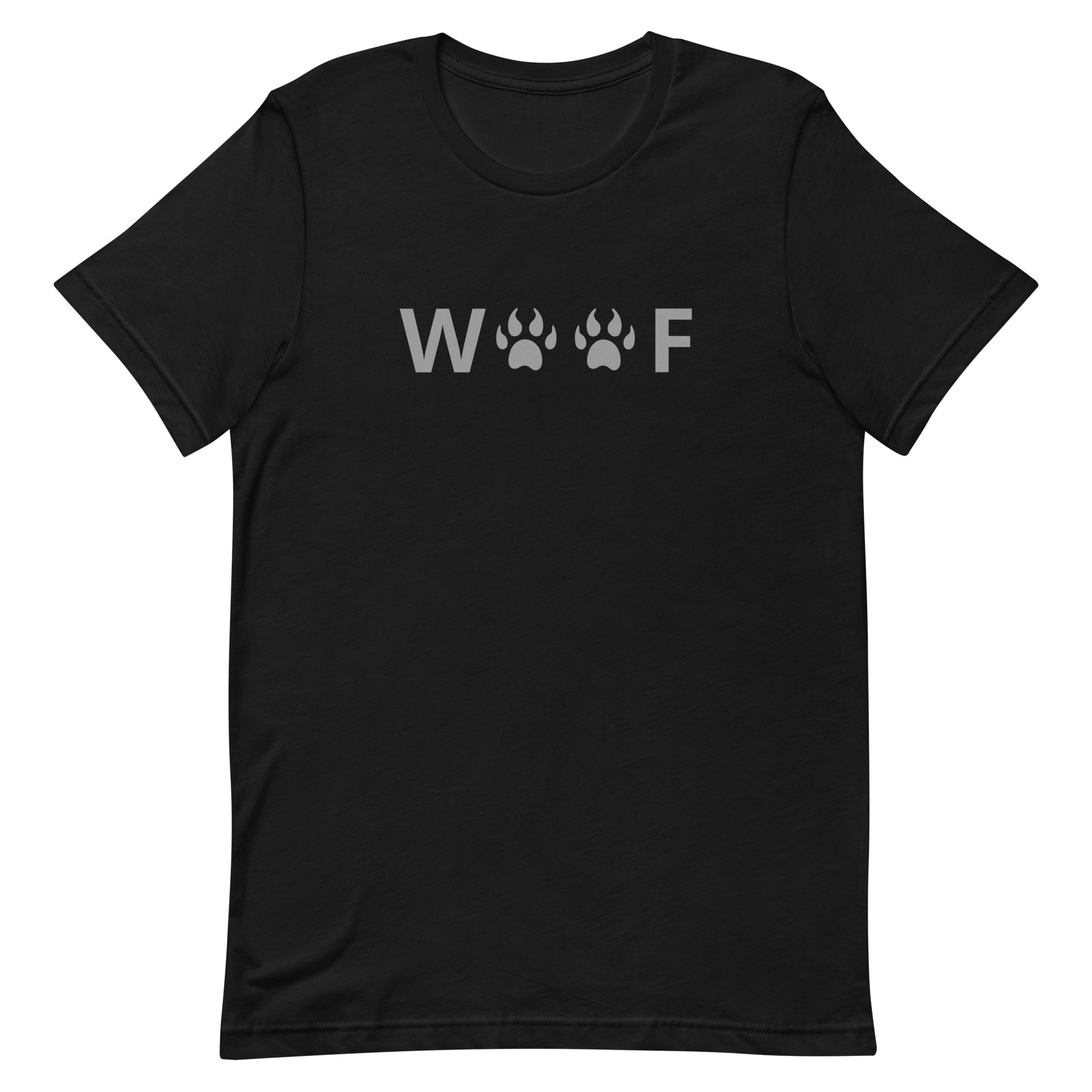 Woof T-shirt Black Gay unisex-staple-t-shirt-black-front-63b390cd8797f