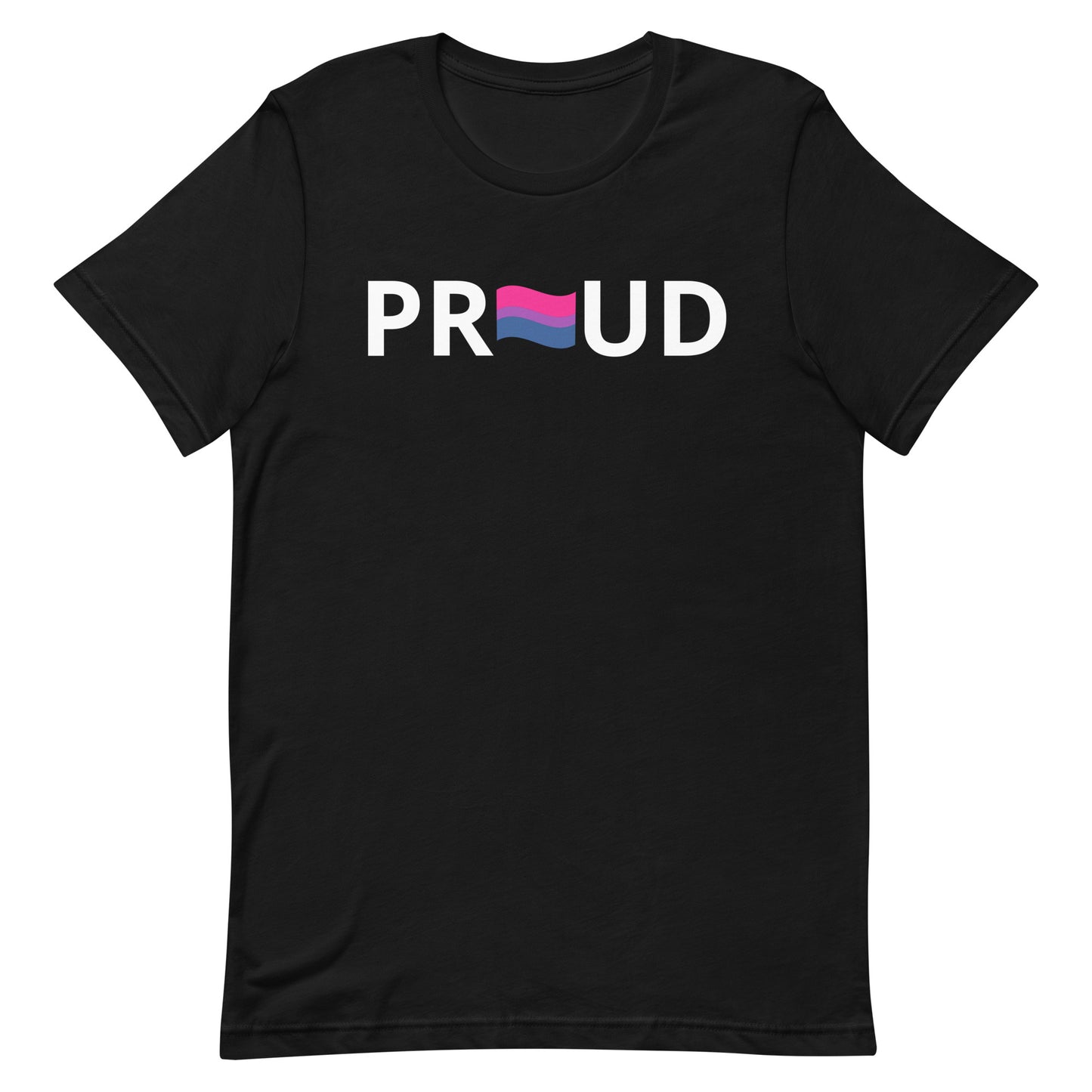 Bisexual Bi Pride Shirt Proud Black Bisexual unisex-staple-t-shirt-black-front-63b4dca772577