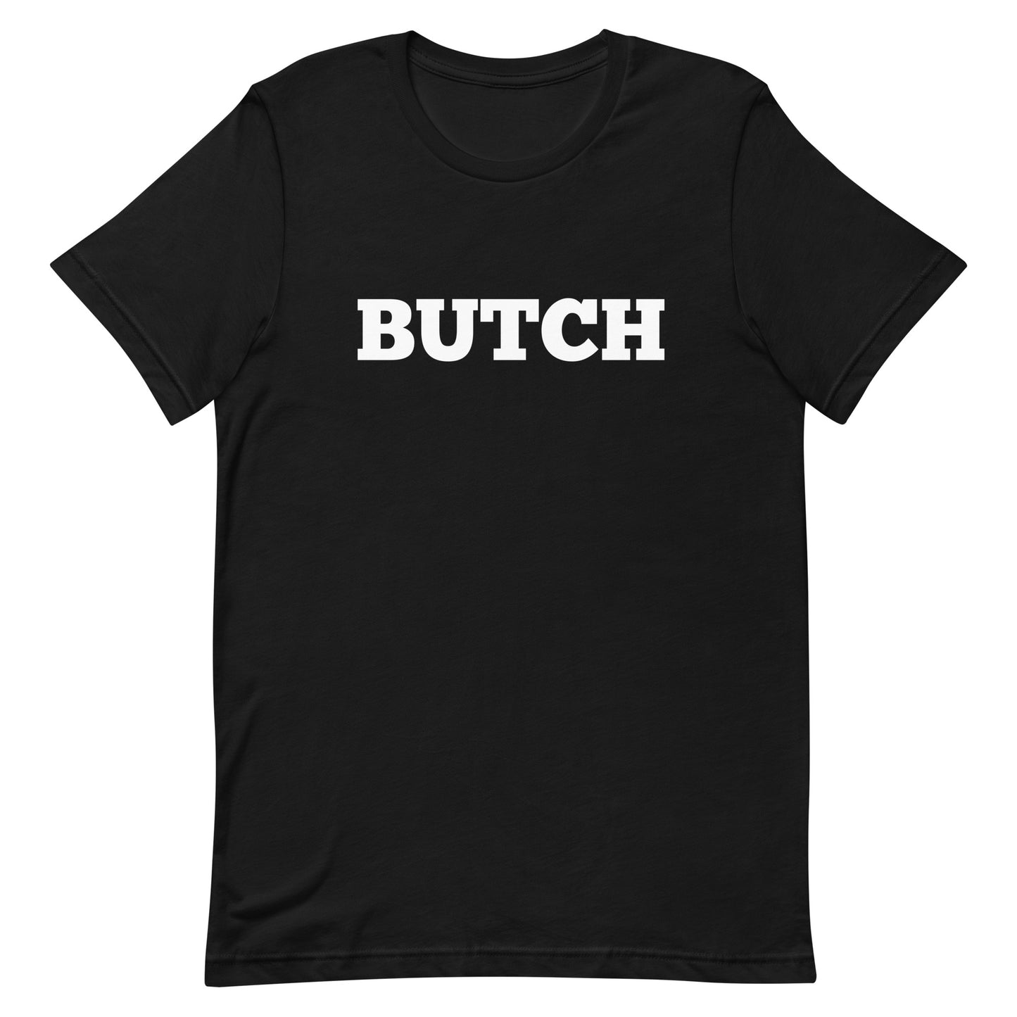 Lesbian Pride T-Shirt - Butch Black Lesbian unisex-staple-t-shirt-black-front-63b4e2d97d1a8