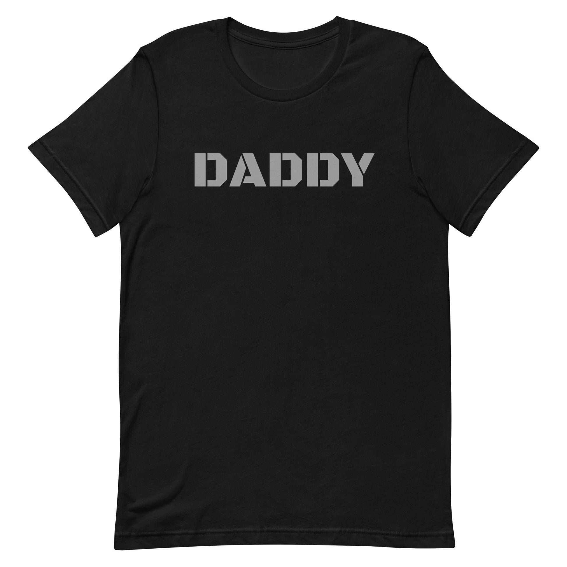 DADDY Tee Shirt Black Gay unisex-staple-t-shirt-black-front-63b6241e6031a