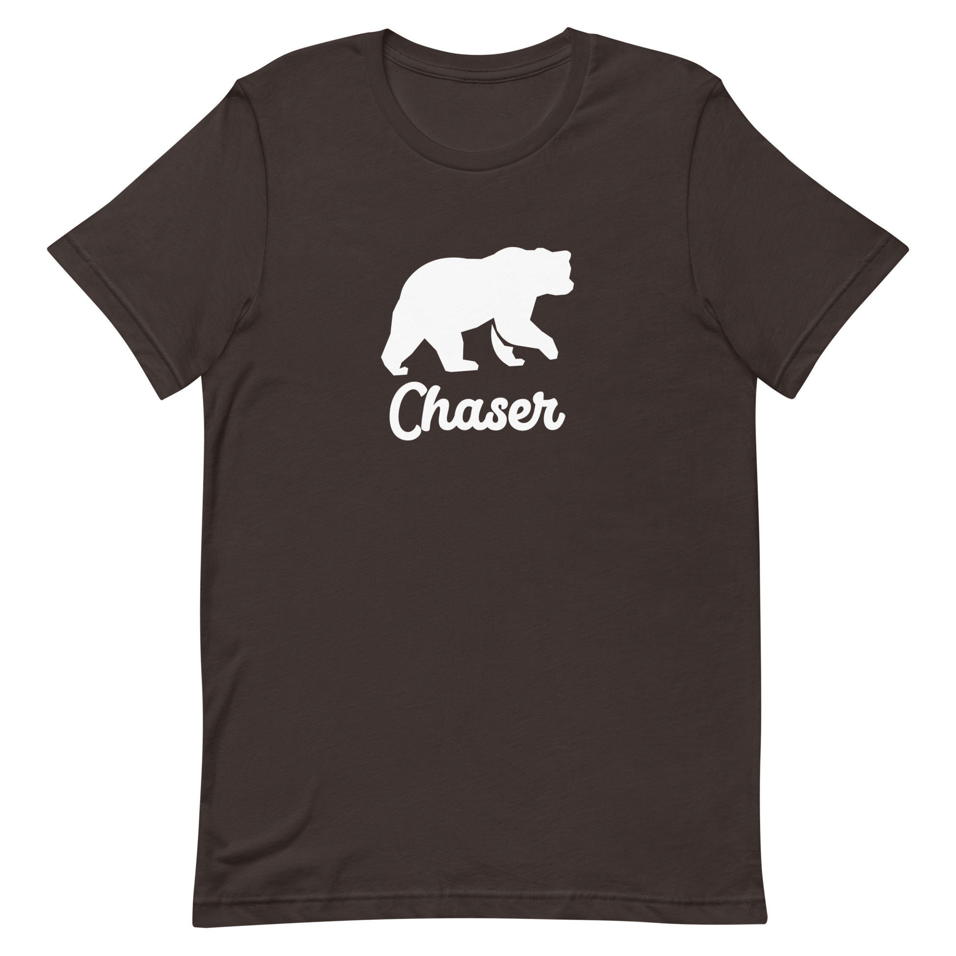 Gay Bear Pride Shirt - Bear Chaser Brown Gay unisex-staple-t-shirt-brown-front-6302bd0387e60