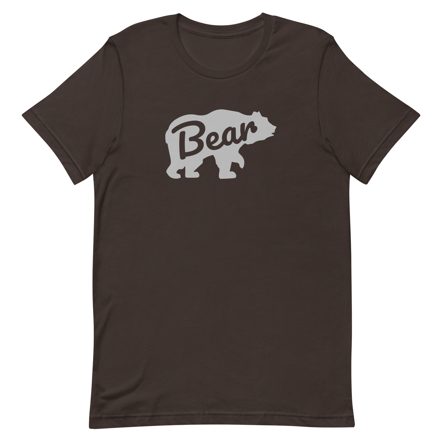 Gay Bear Pride Shirt - Bear Brown Gay unisex-staple-t-shirt-brown-front-6302c46789bd4