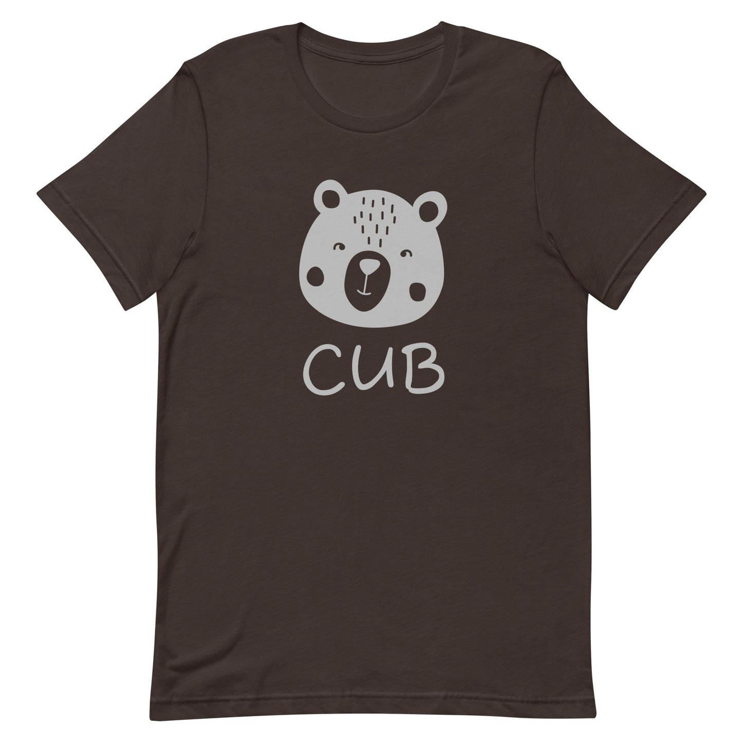 Gay Bear Pride Shirt - Cub Brown Gay unisex-staple-t-shirt-brown-front-63b61b7be7171