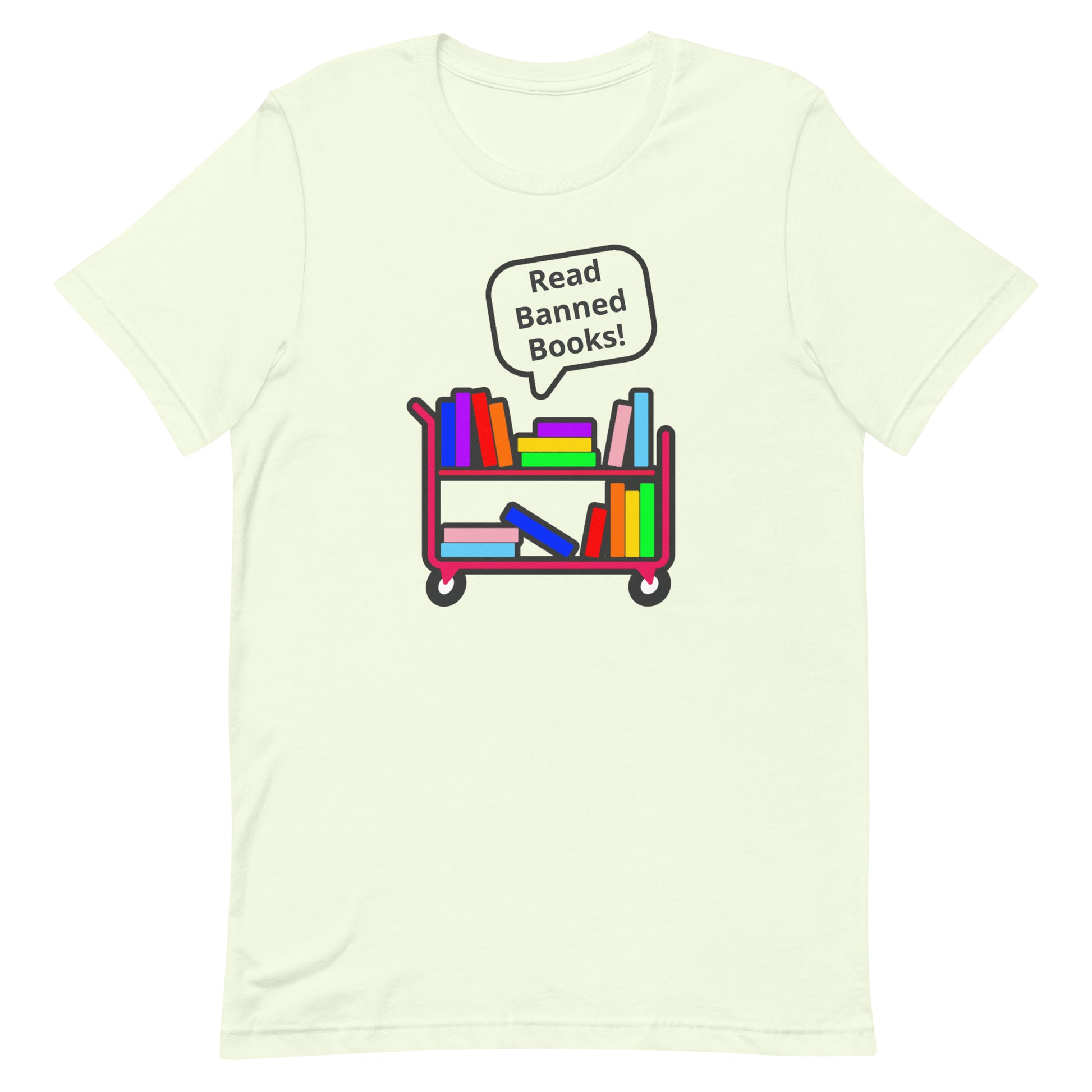 Read Banned Books Tee Citron unisex-staple-t-shirt-citron-front-63b8974ac9987