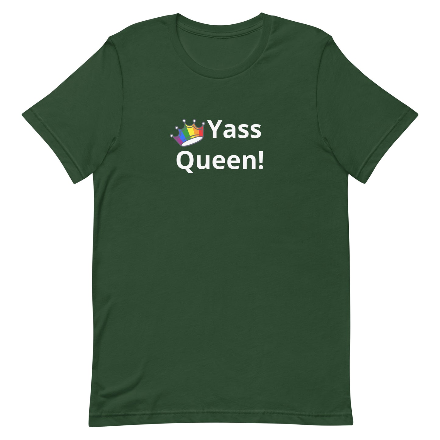 LGBTQ Pride T-Shirt - Yass Queen Forest Pride unisex-staple-t-shirt-forest-front-63b38de6dca33