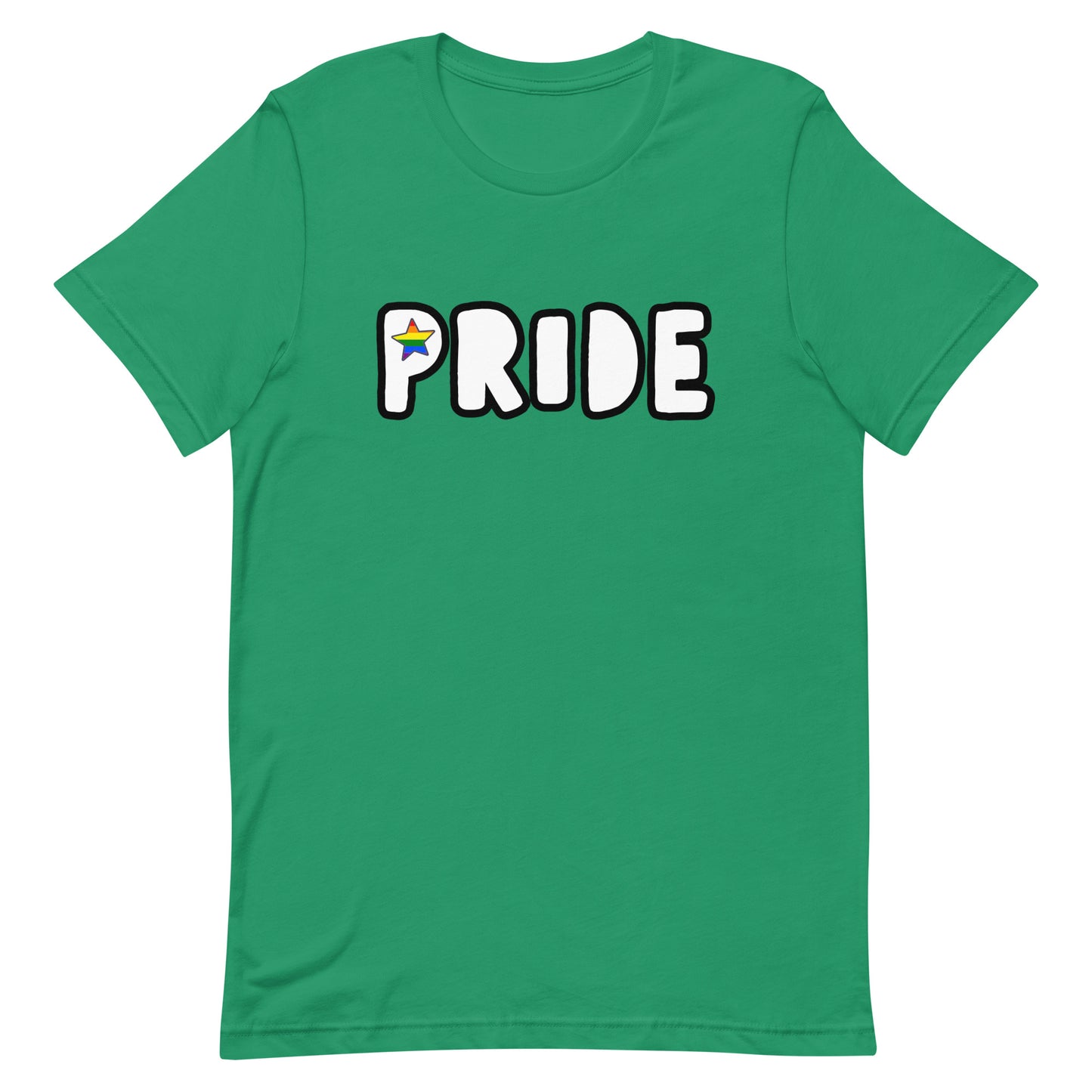 LGBTQ Pride T-Shirt - Pride Star Kelly Pride unisex-staple-t-shirt-kelly-front-63bcc03b973d6