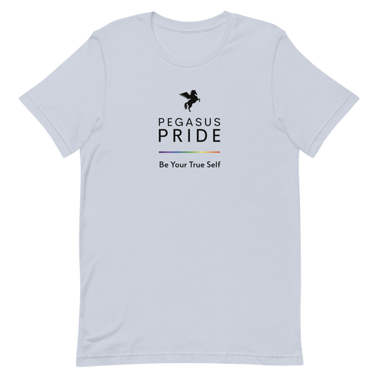 Pegasus Pride-Be Your True Self T-shirt Light Blue Pride unisex-staple-t-shirt-light-blue-front-631694247d57c