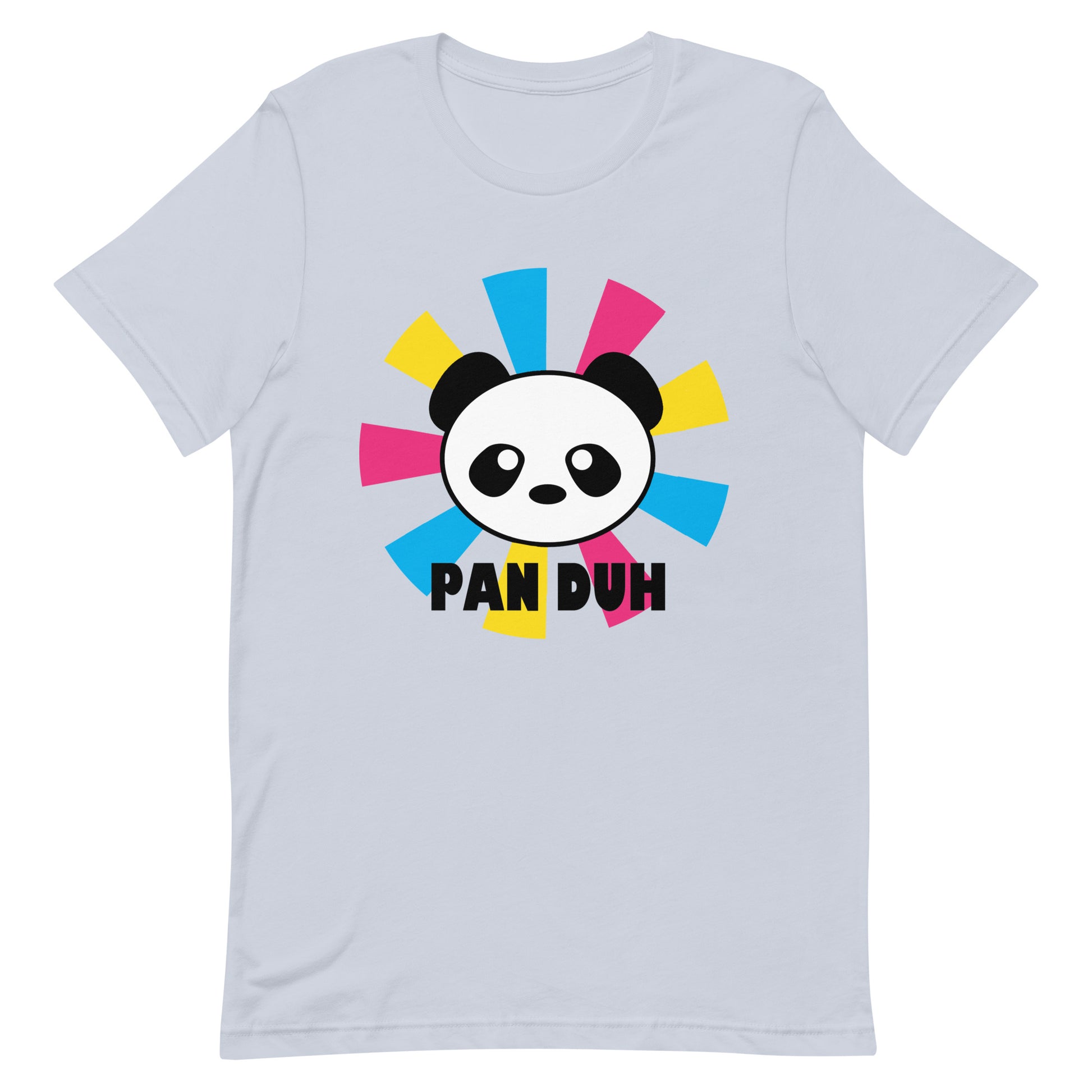 Pansexual Pan Pride T-Shirt - Pan Duh Light Blue Pansexual unisex-staple-t-shirt-light-blue-front-639d3d3aae14b