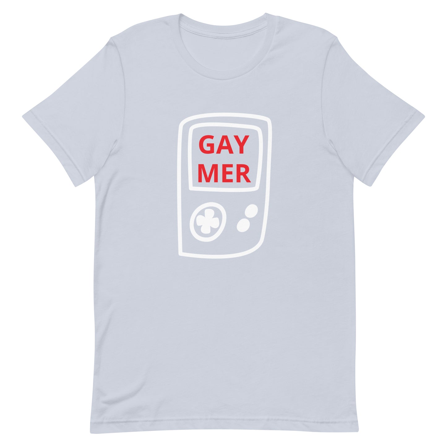 Gaymer Handheld Tee Light Blue Gay unisex-staple-t-shirt-light-blue-front-63b76fa7dc8bb