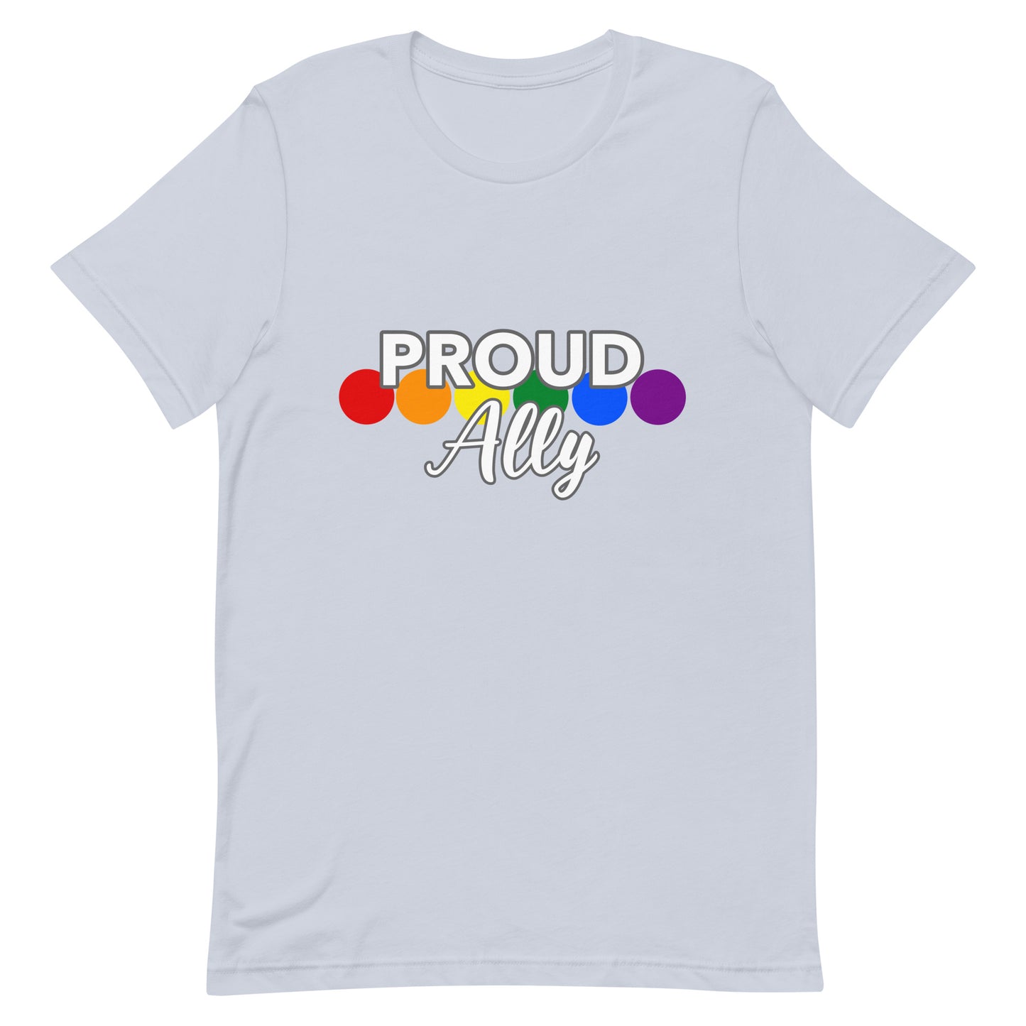 Straight Ally Pride T-Shirt - Proud Ally Light Blue Straight Ally unisex-staple-t-shirt-light-blue-front-63b89c4abb34d