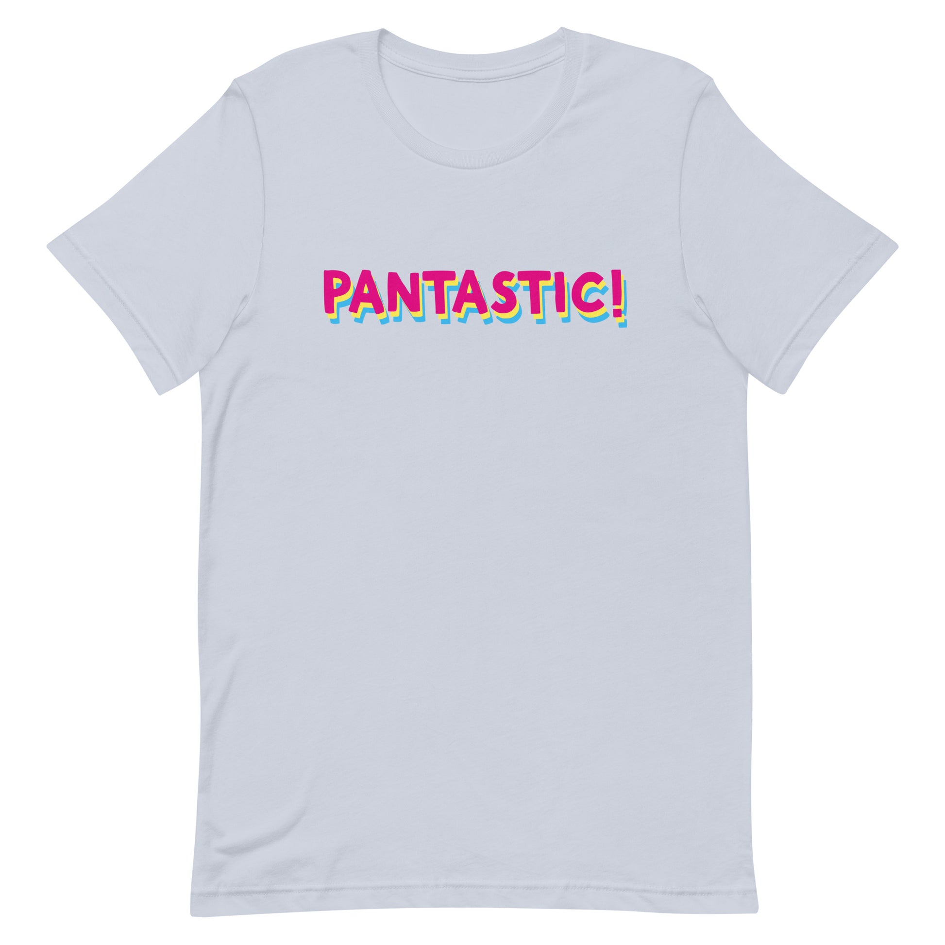 Pansexual Pan Pride T-Shirt - Pantastic! Light Blue Pansexual unisex-staple-t-shirt-light-blue-front-63b9f8781a3f5