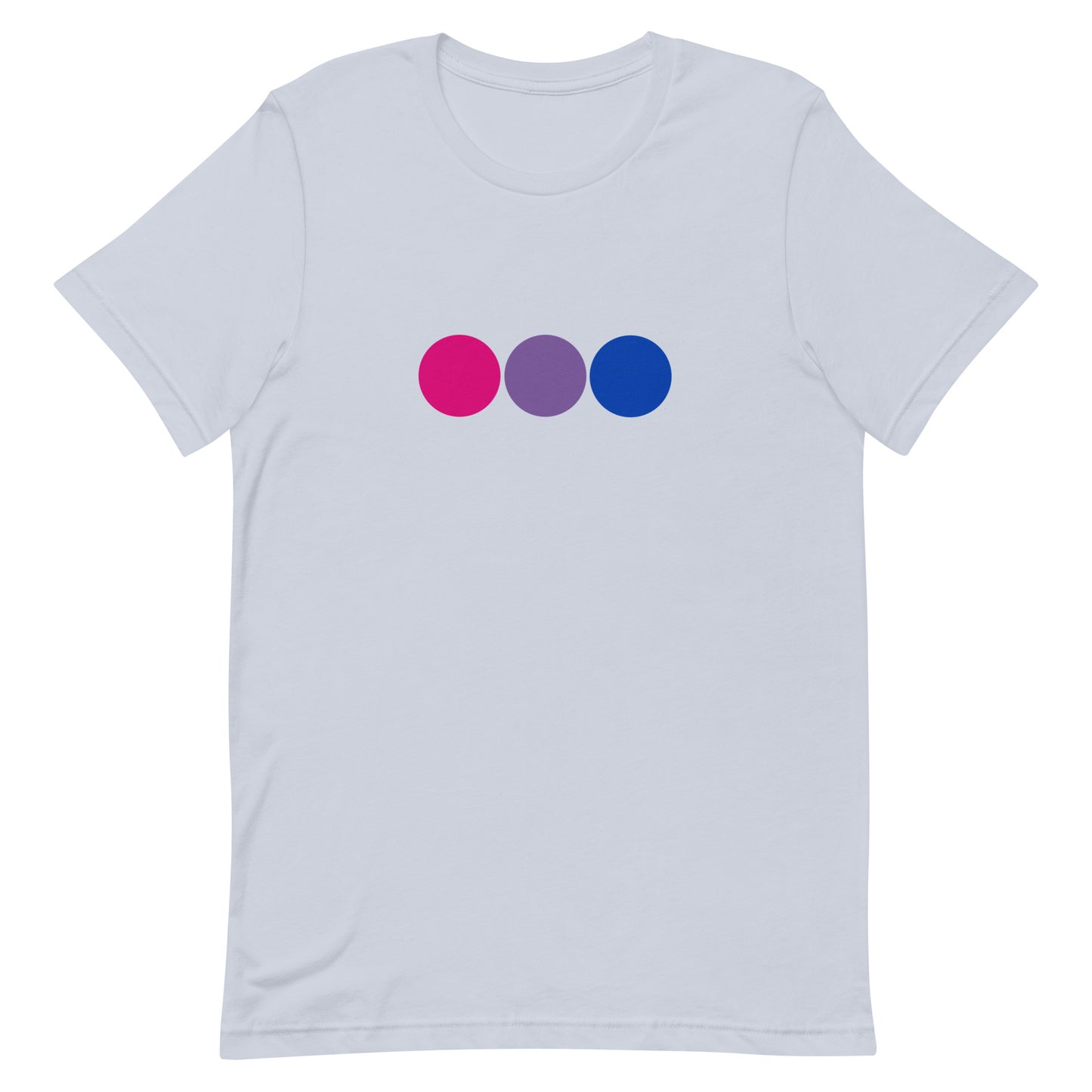 Bisexual Bi Pride Shirt with Circles Light Blue Bisexual unisex-staple-t-shirt-light-blue-front-63bb67774c7d6